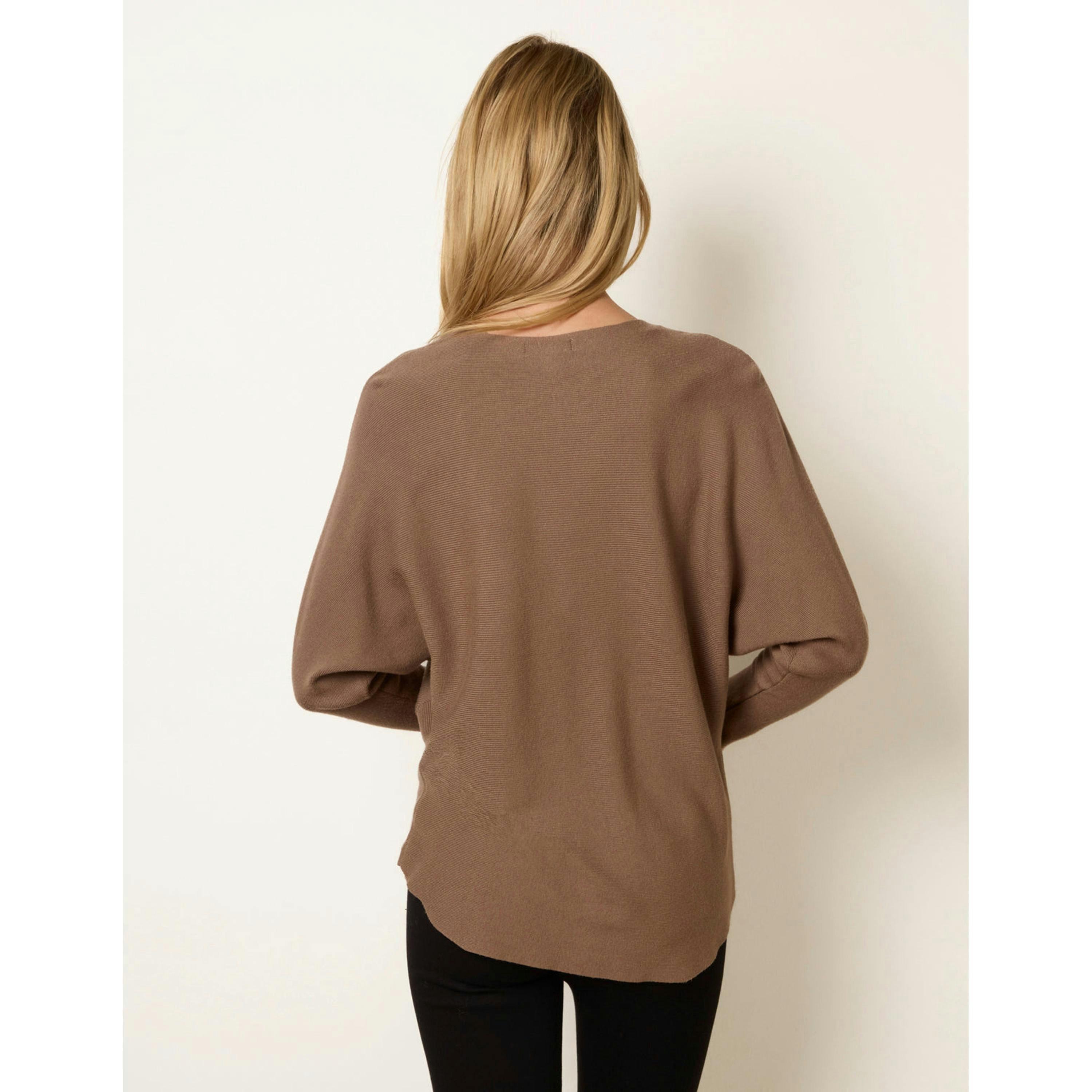 Blue Vanilla Embellished Batwing Knit Jumper  in Beige , view 2 of 4