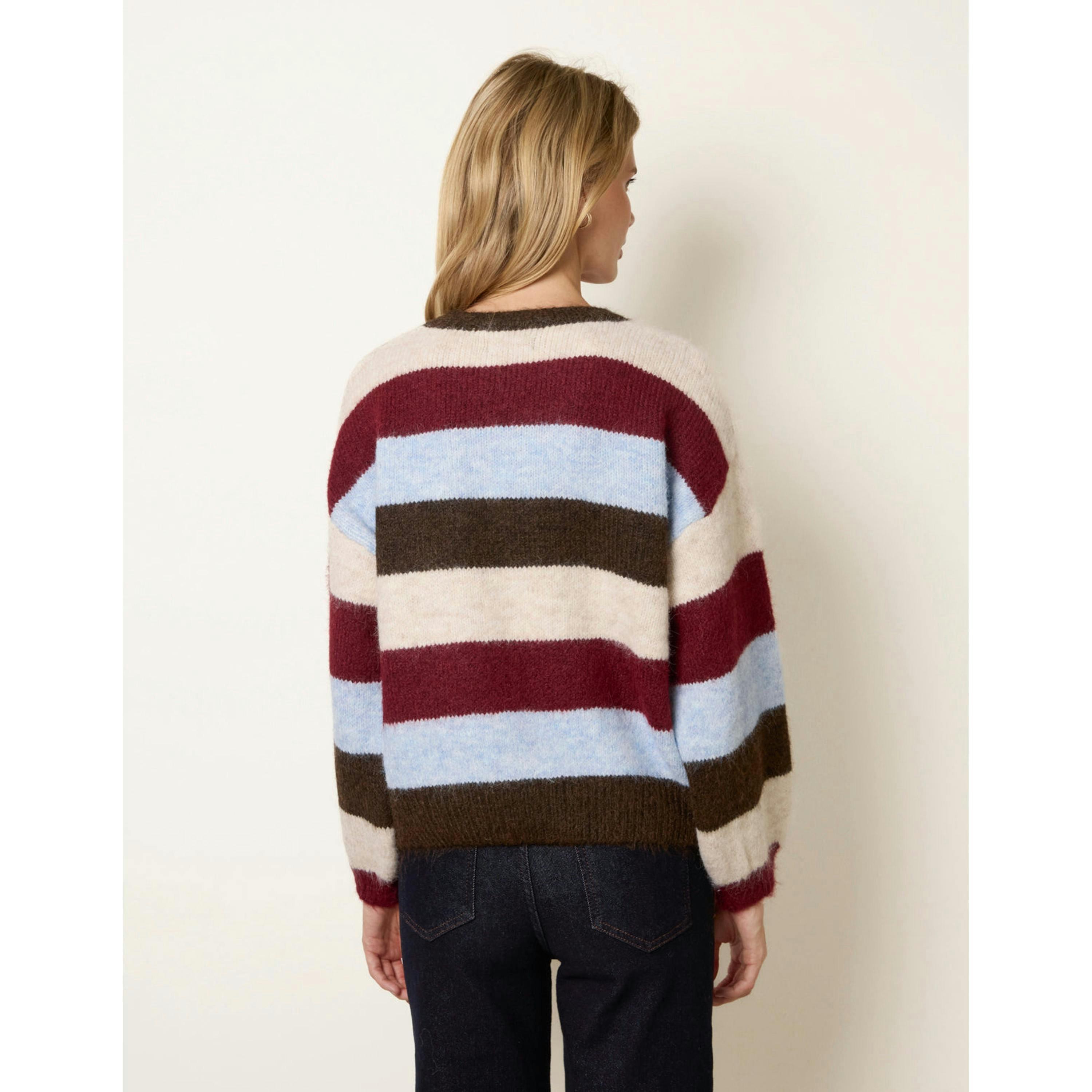 Blue Vanilla Striped Soft Knit Jumper  in Multicolour , view 2 of 4