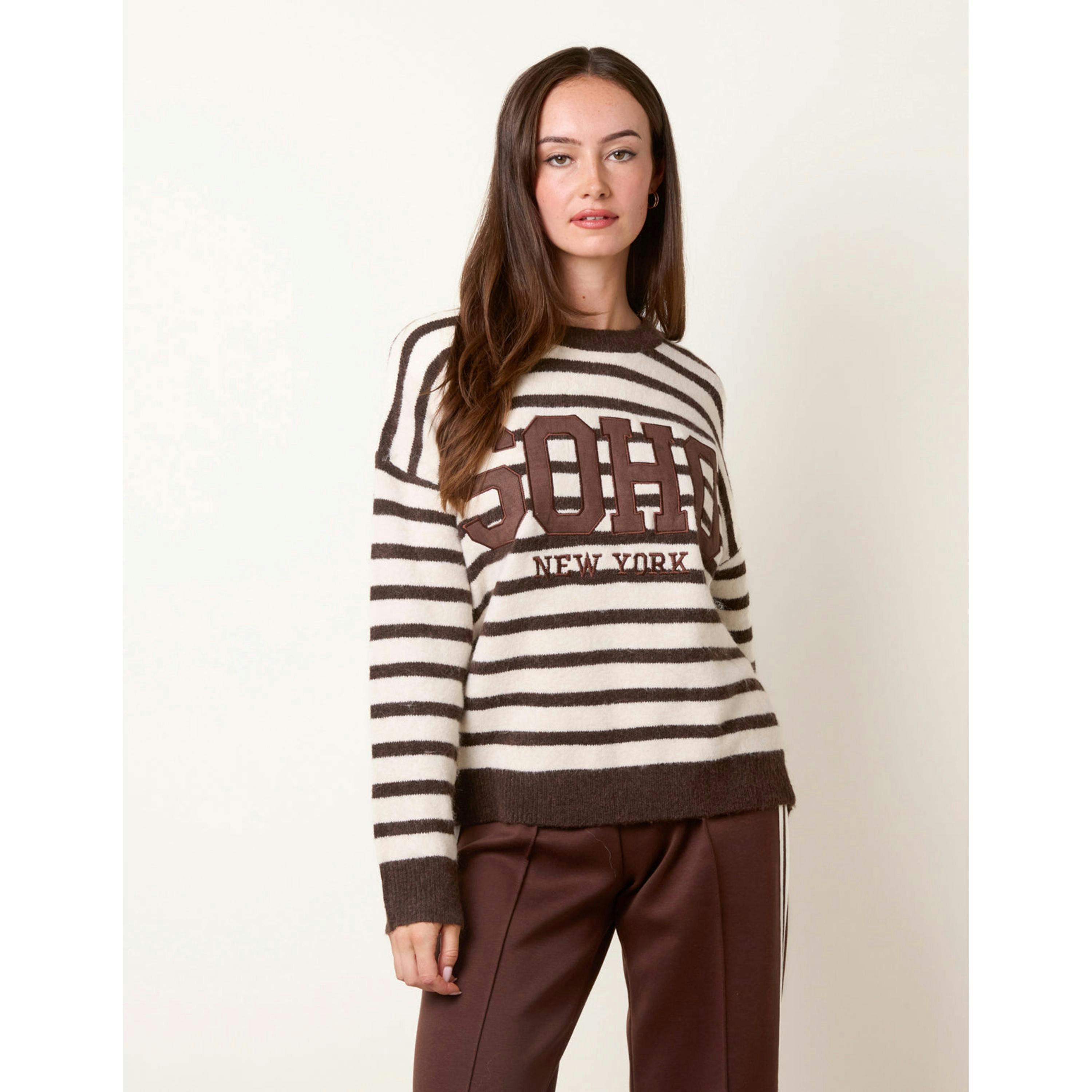 Blue Vanilla Soho New York Jumper  in Brown , view 4 of 4