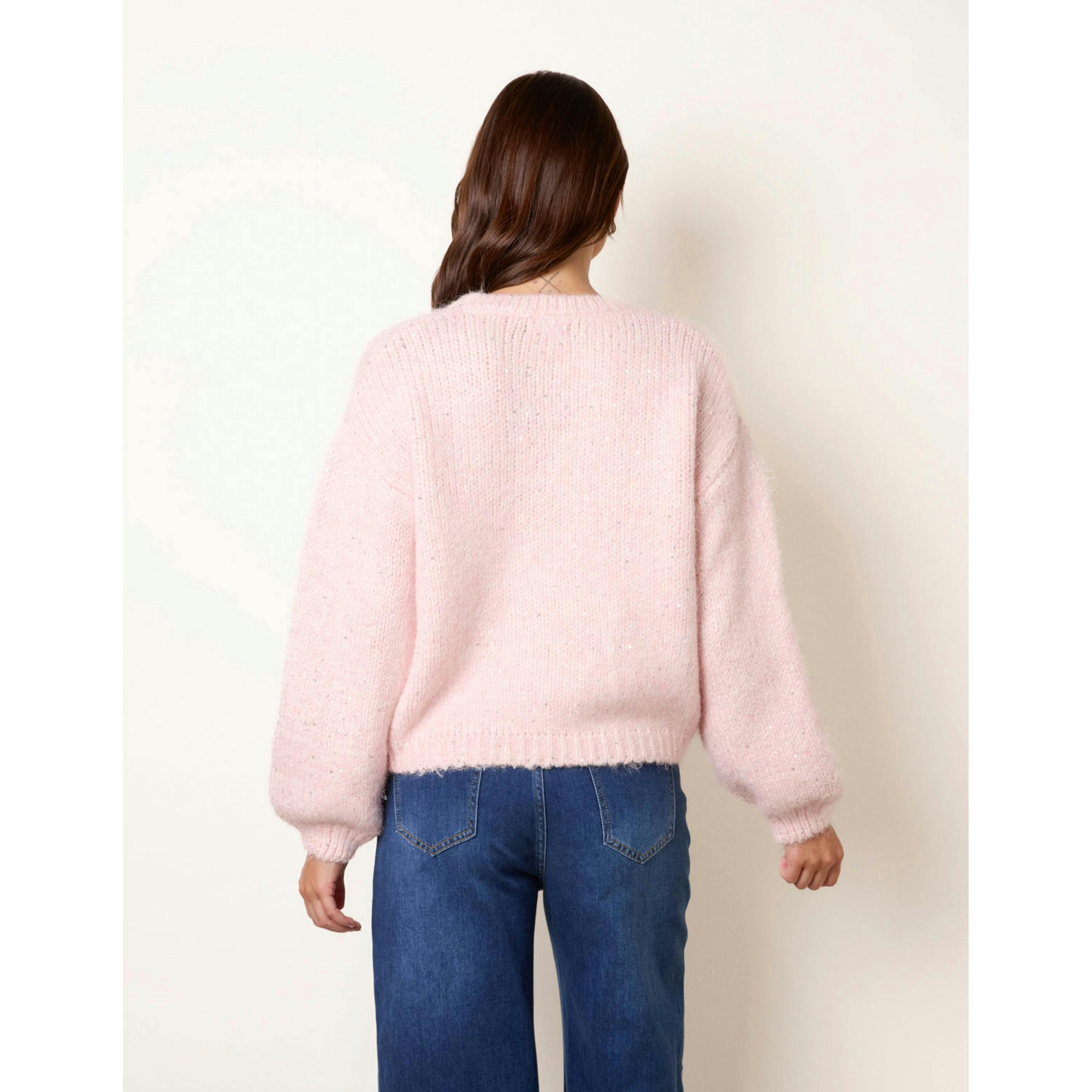 Blue Vanilla Sequin Embellished Jumper  in Pink , view 2 of 5