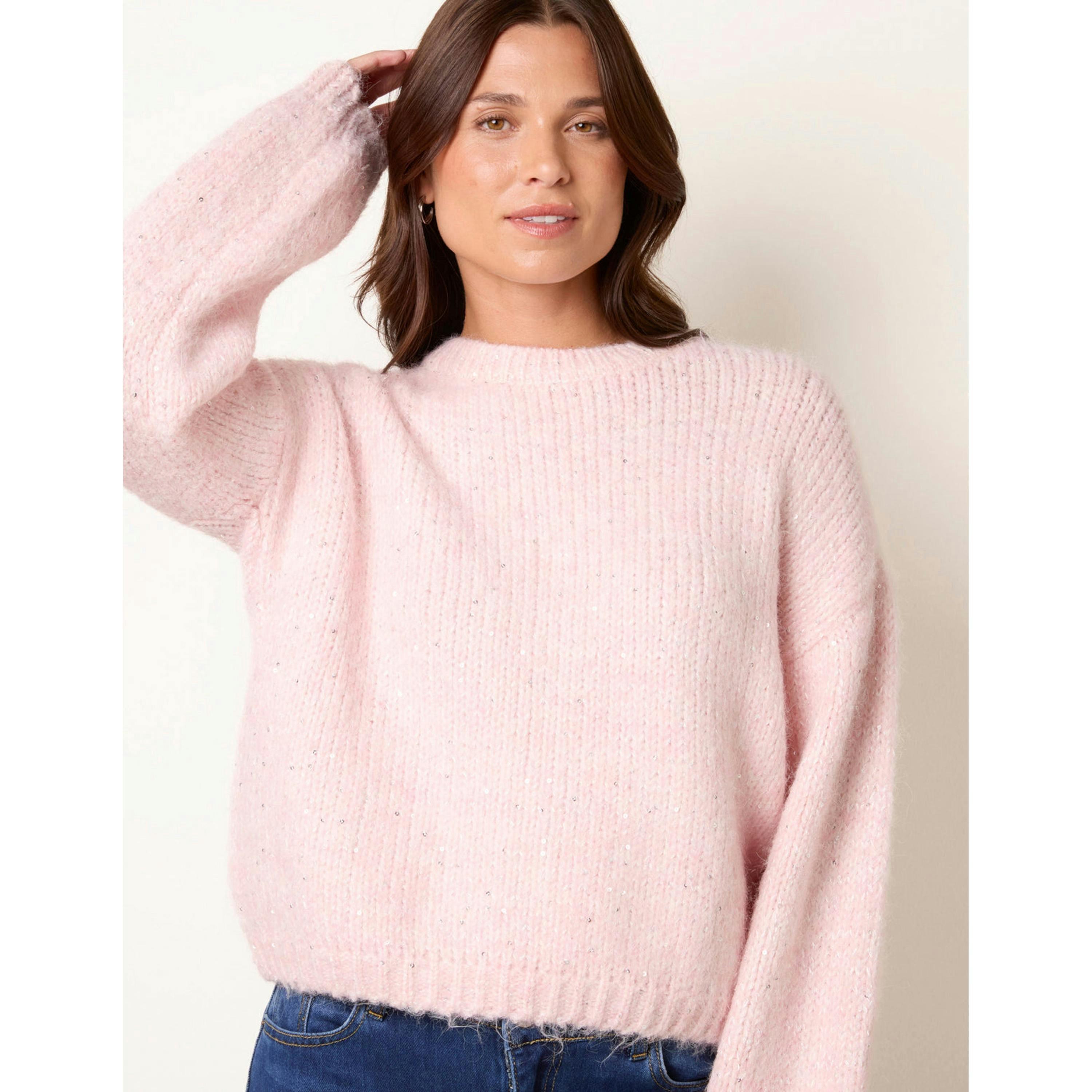 Blue Vanilla Sequin Embellished Jumper  in Pink , view 3 of 5
