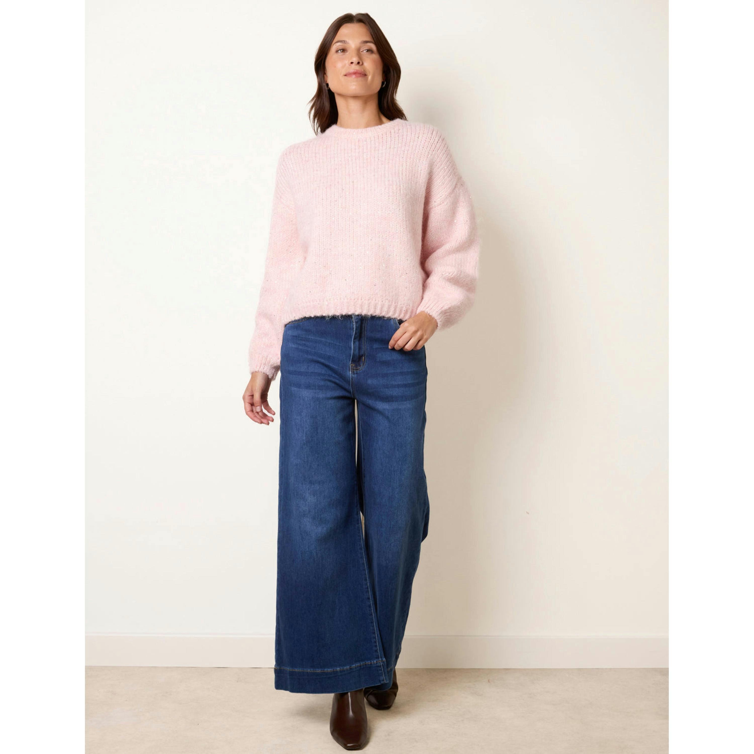 Blue Vanilla Sequin Embellished Jumper  in Pink , view 4 of 5