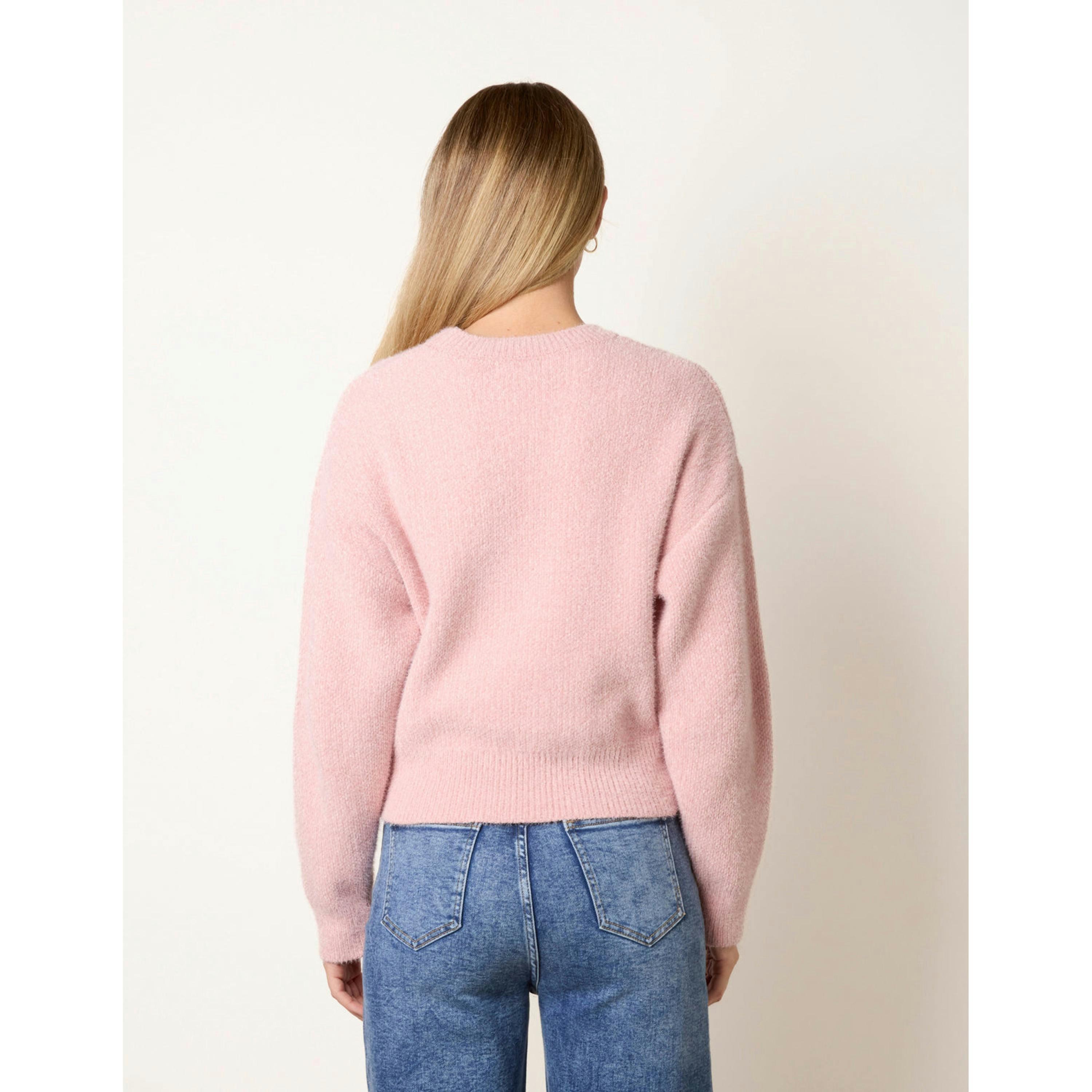 Blue Vanilla Soft Knit Jumper  in Pink , view 2 of 4