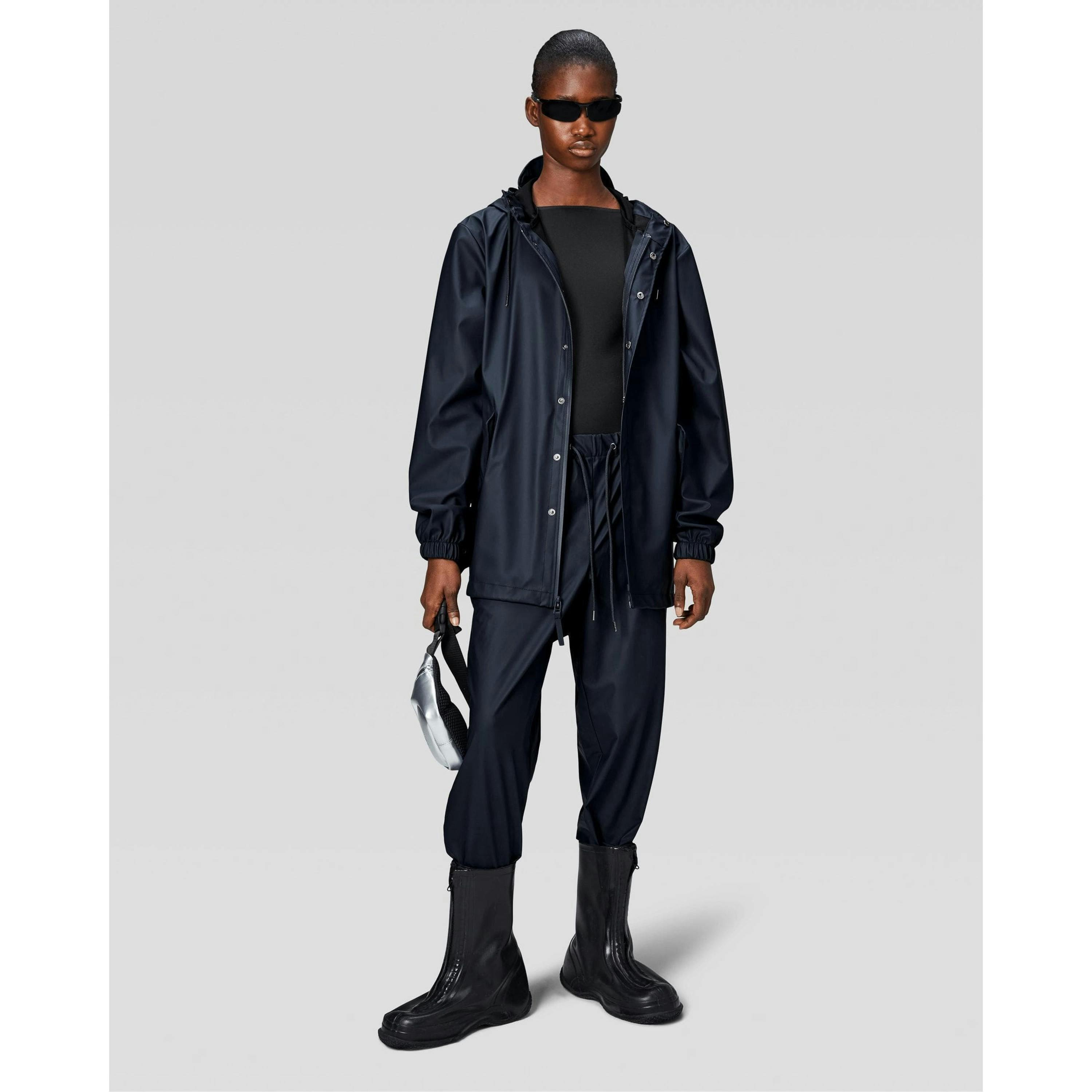 Rains Raincoat  in Navy , view 3 of 6