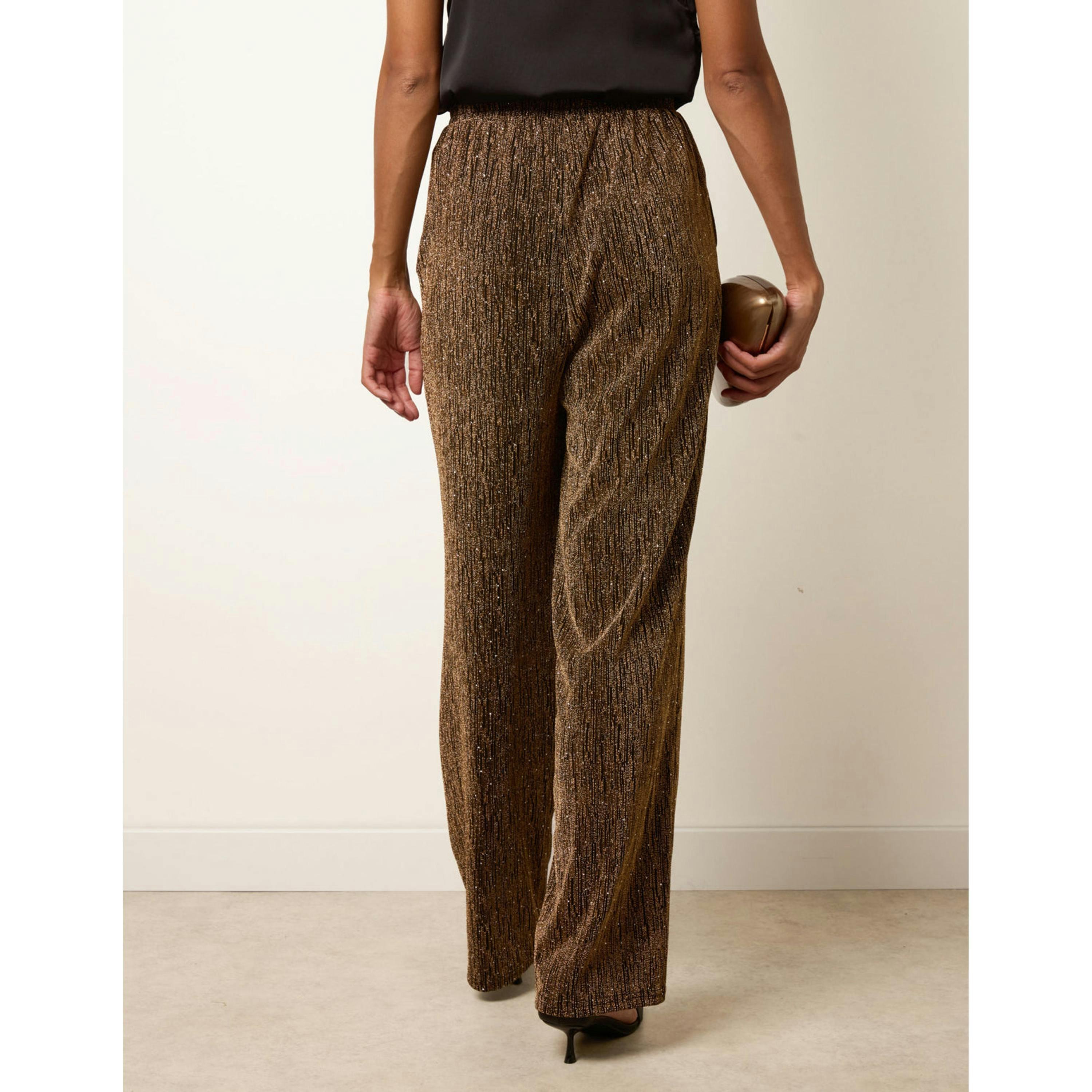 Blue Vanilla Rhinestone Trousers  in Gold , view 2 of 4