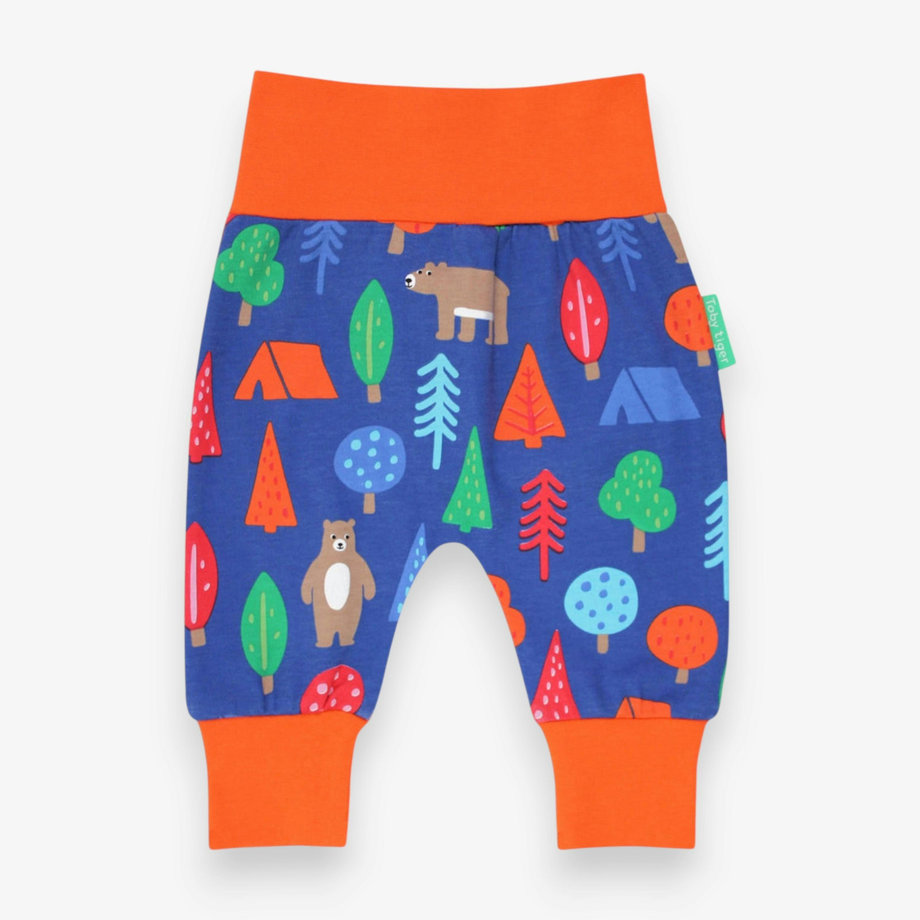 Organic Camping Bear Print Yoga Pants , view 1 of 2