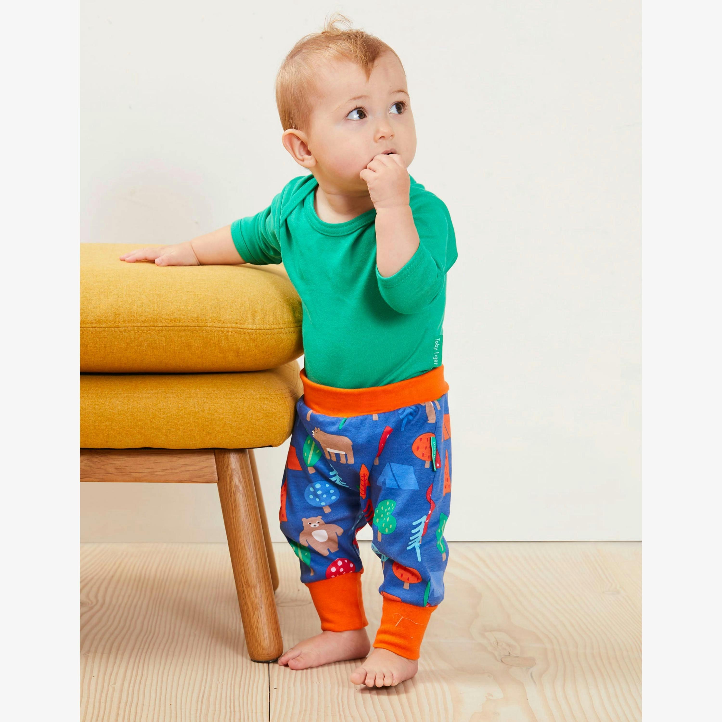 Organic Camping Bear Print Yoga Pants , view 2 of 2