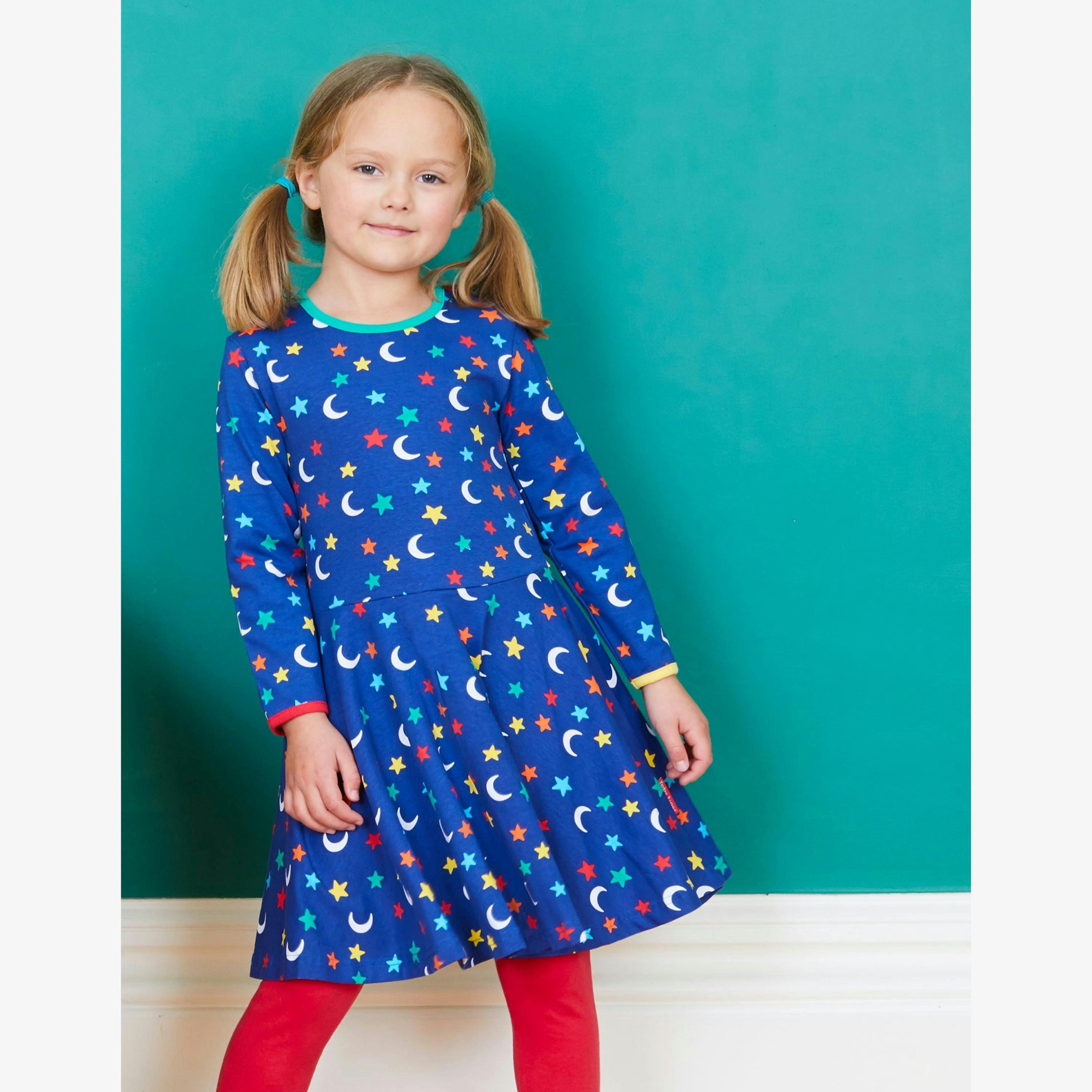Organic Star Print Skater Dress , view 2 of 2
