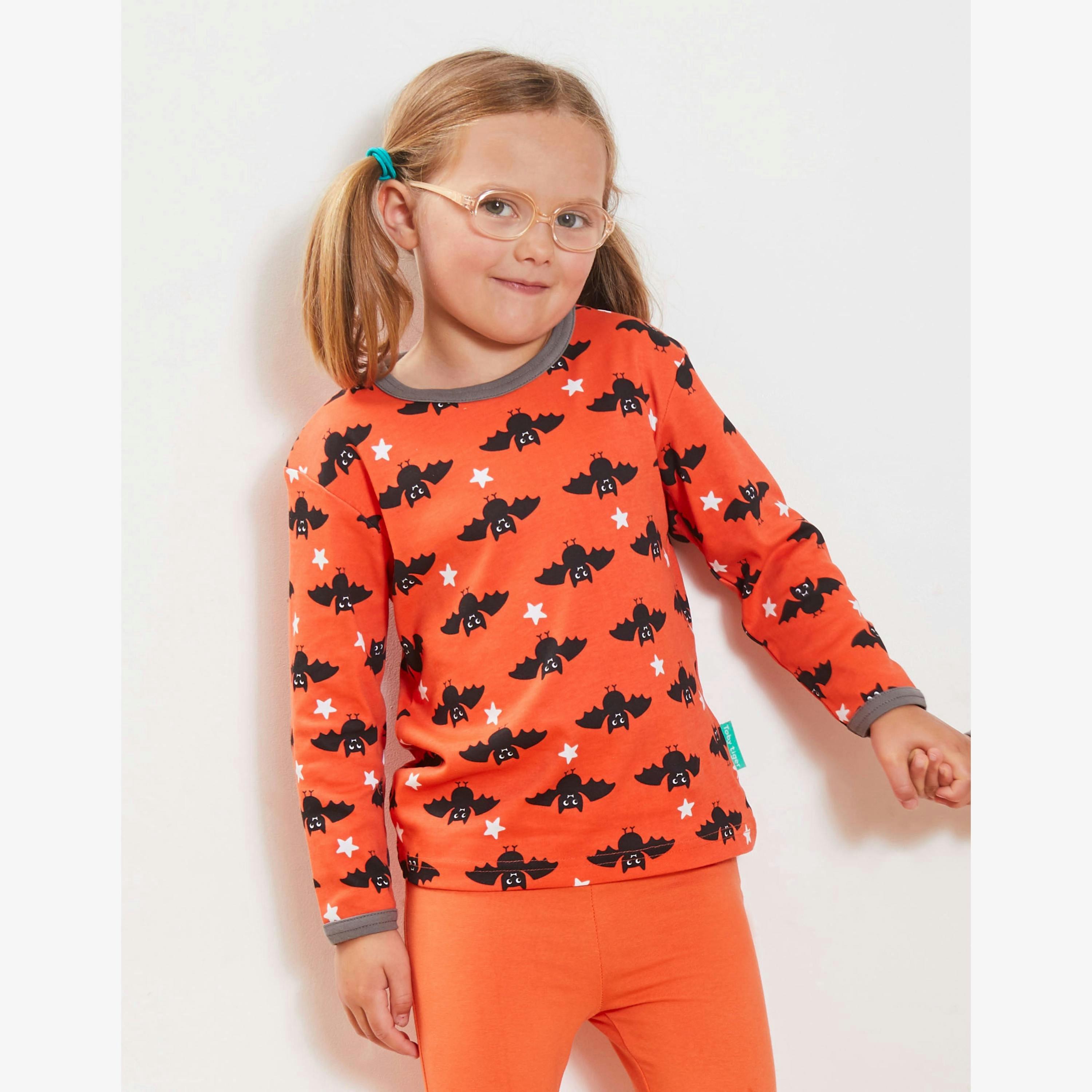 Organic Bat Print Long-Sleeved T-Shirt , view 2 of 2