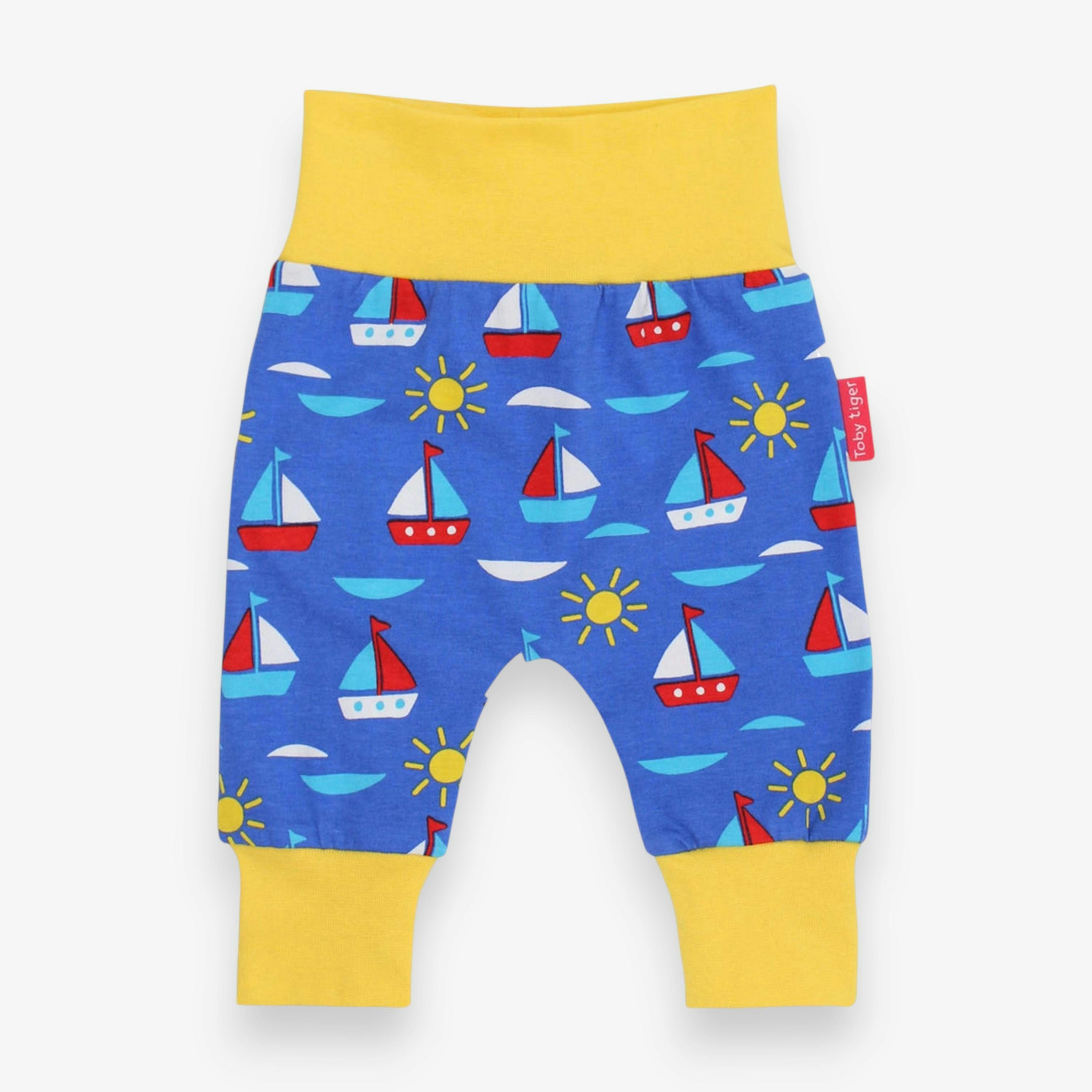 Organic Boat Print Yoga Pants , view 1 of 1