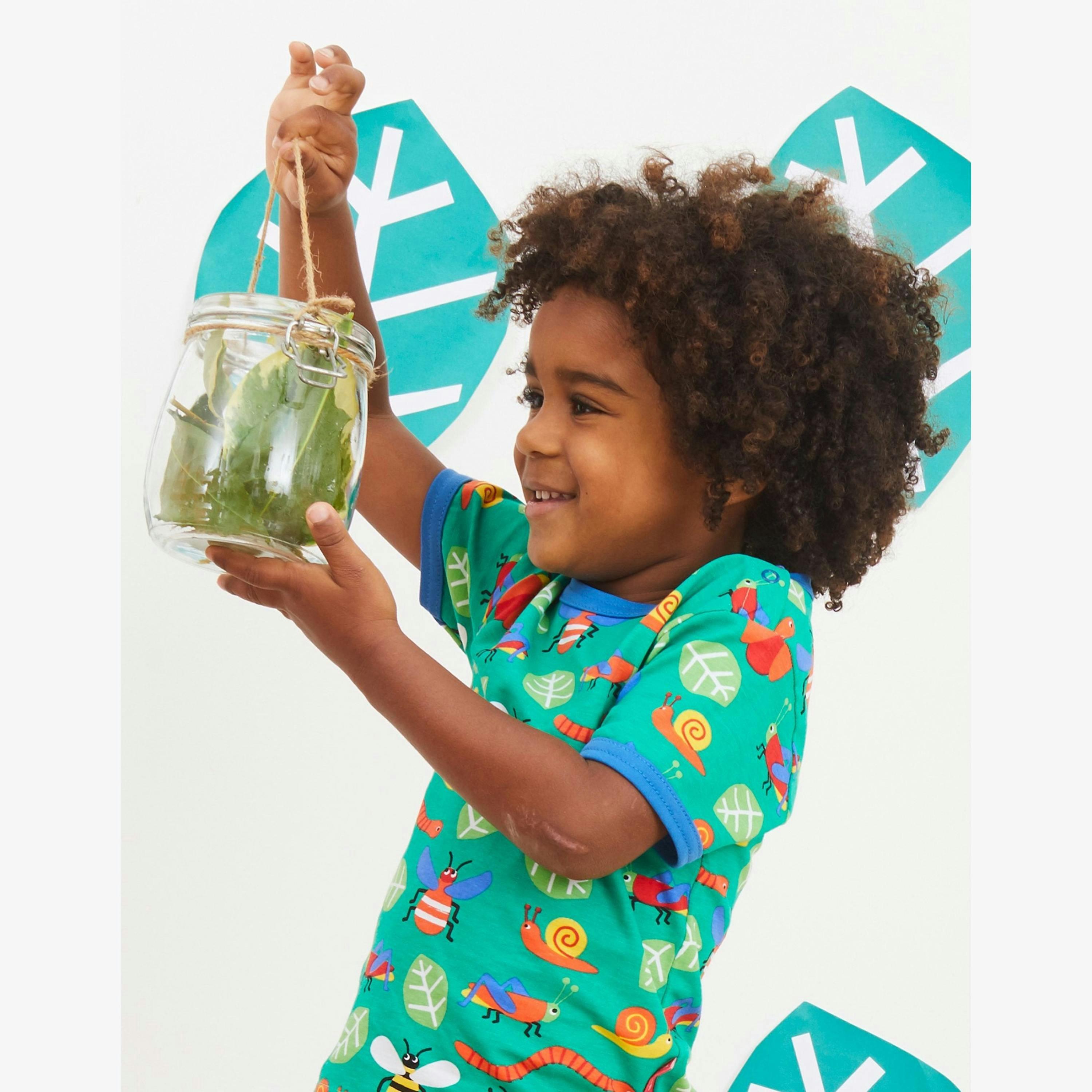 Organic Bug Print Short-Sleeved T-Shirt , view 2 of 2