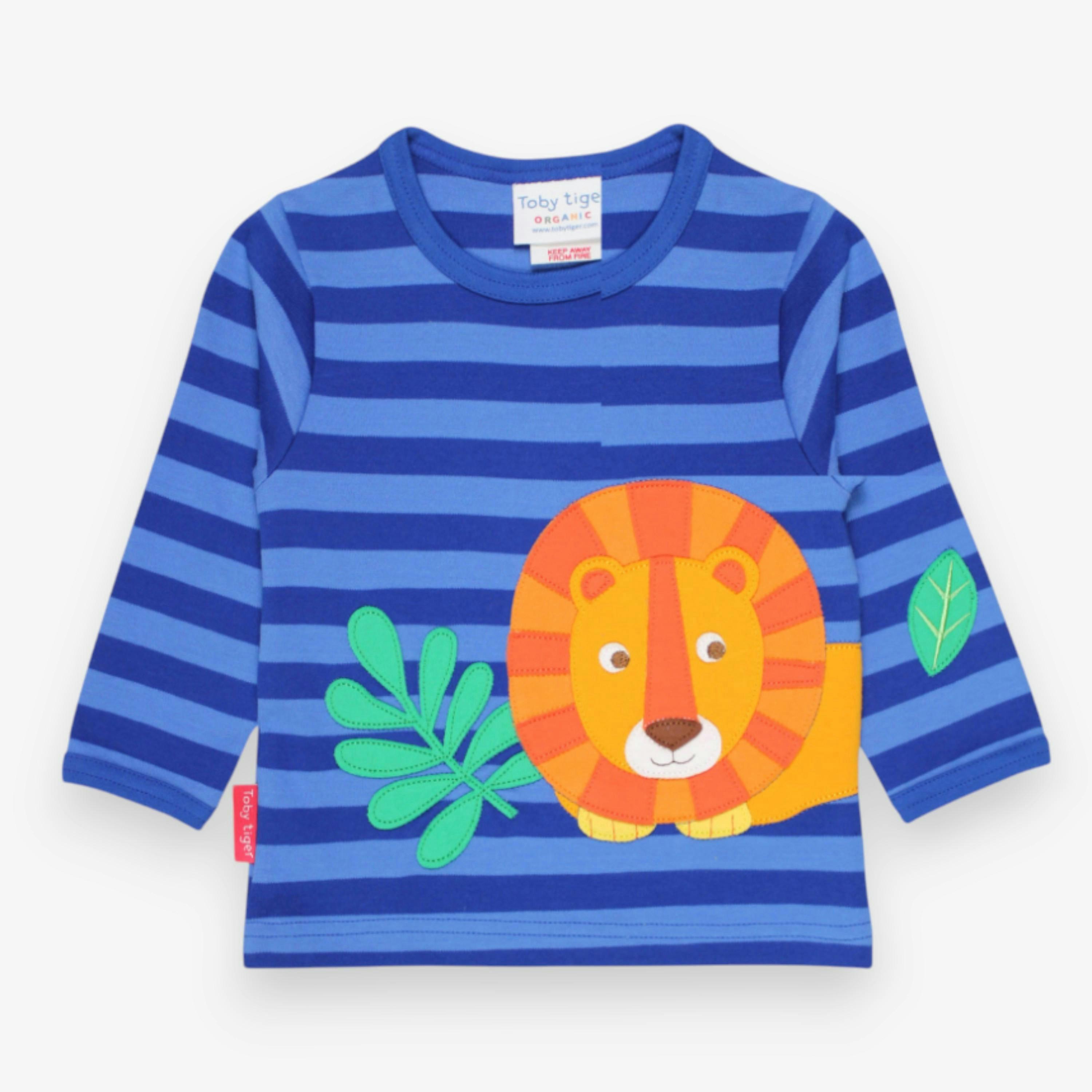 Organic Born Free Lion Applique Long-Sleeved T-Shirt , view 1 of 2