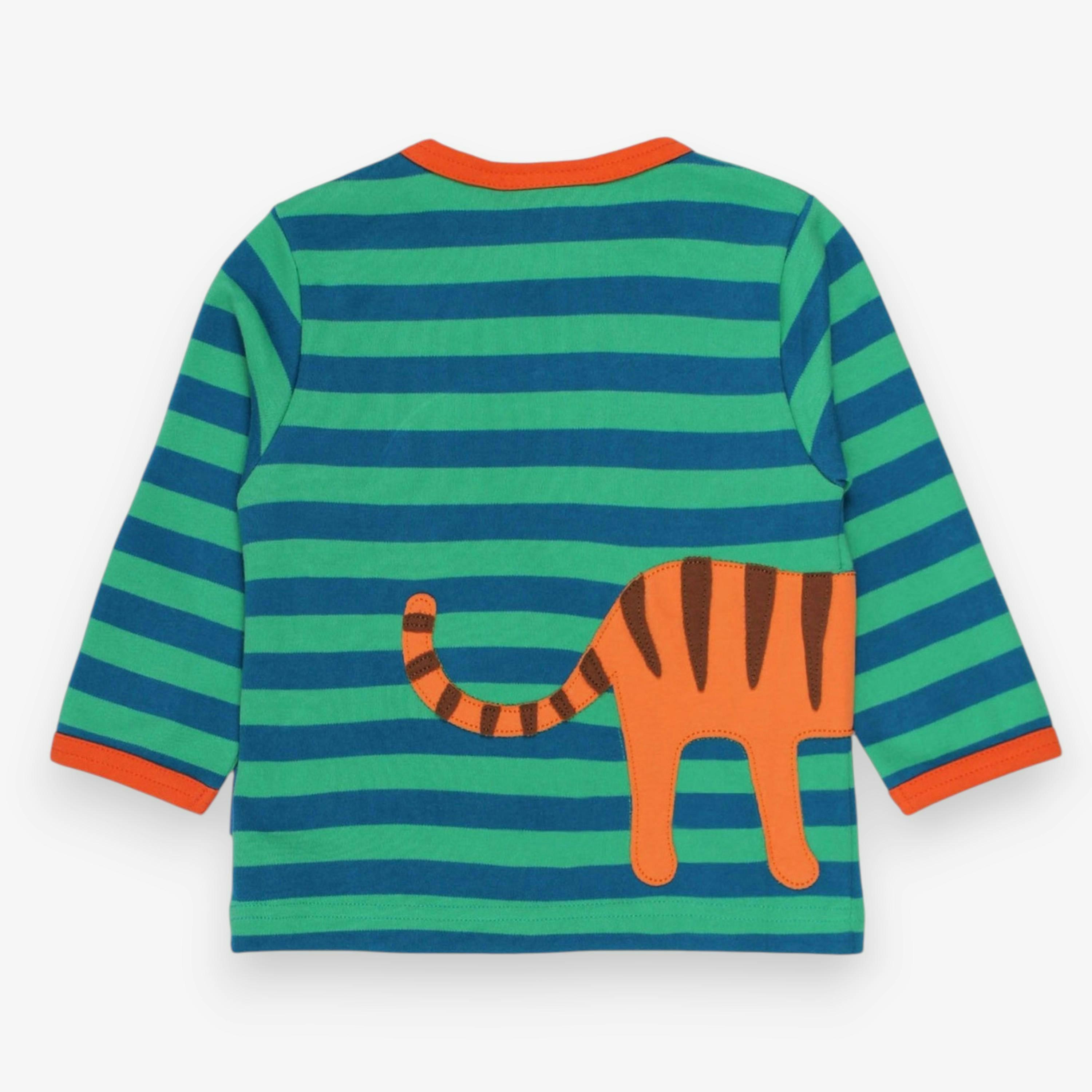 Organic Born Free Tiger Applique Long-Sleeved T-Shirt , view 3 of 3