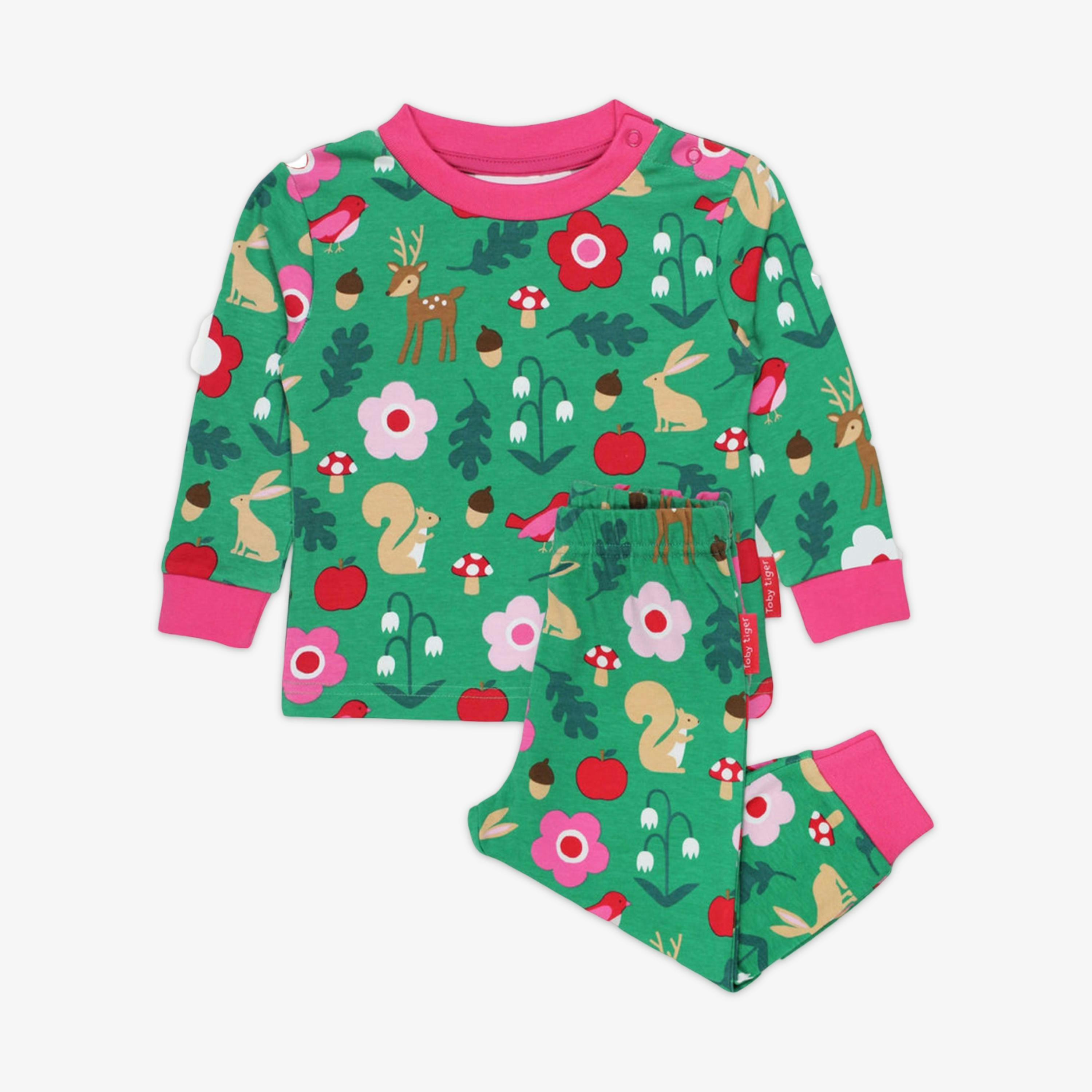 Organic Forest Adventure Print Pyjamas , view 1 of 2