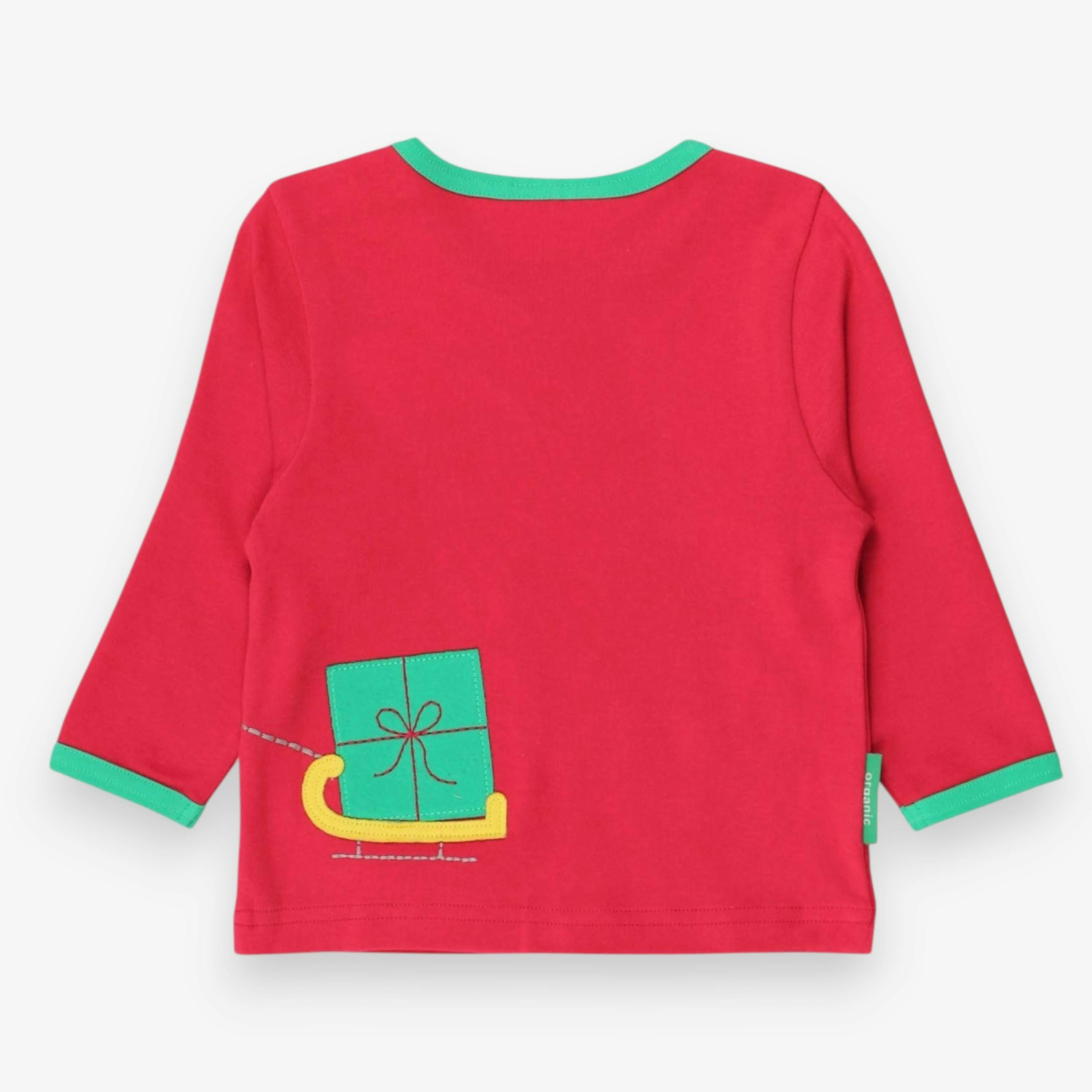 Organic Penguins' Christmas Applique Long-Sleeved T-Shirt , view 3 of 3