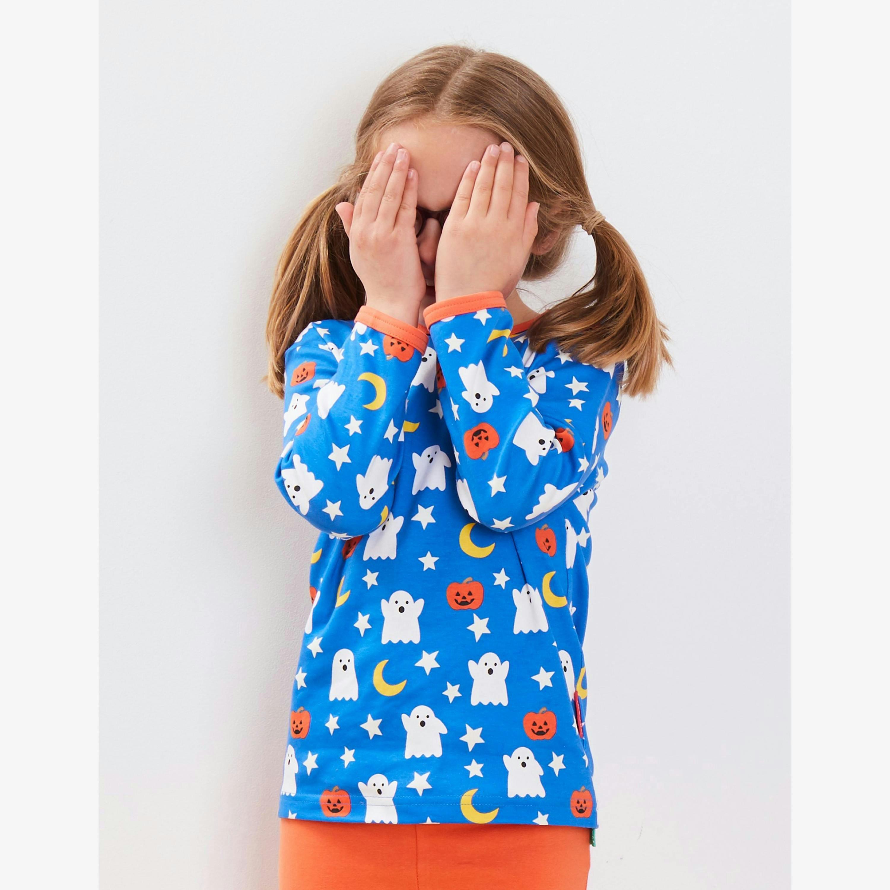 Organic Halloween Print Long-Sleeved T-Shirt , view 2 of 2
