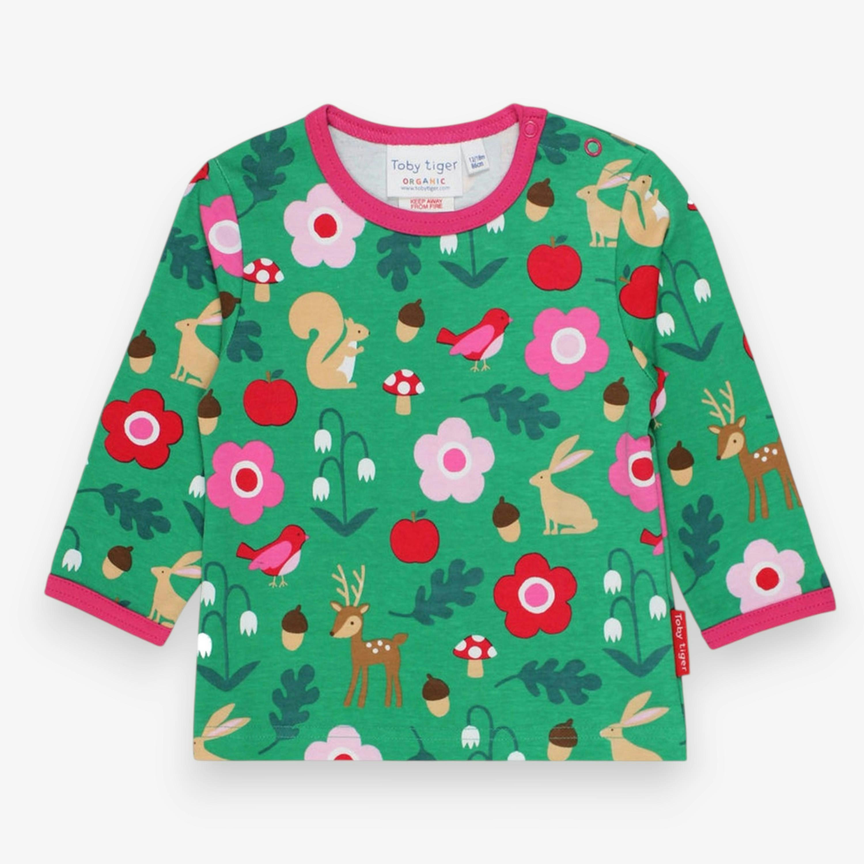 Organic Forest Adventure Print Long-Sleeved T-Shirt , view 1 of 2