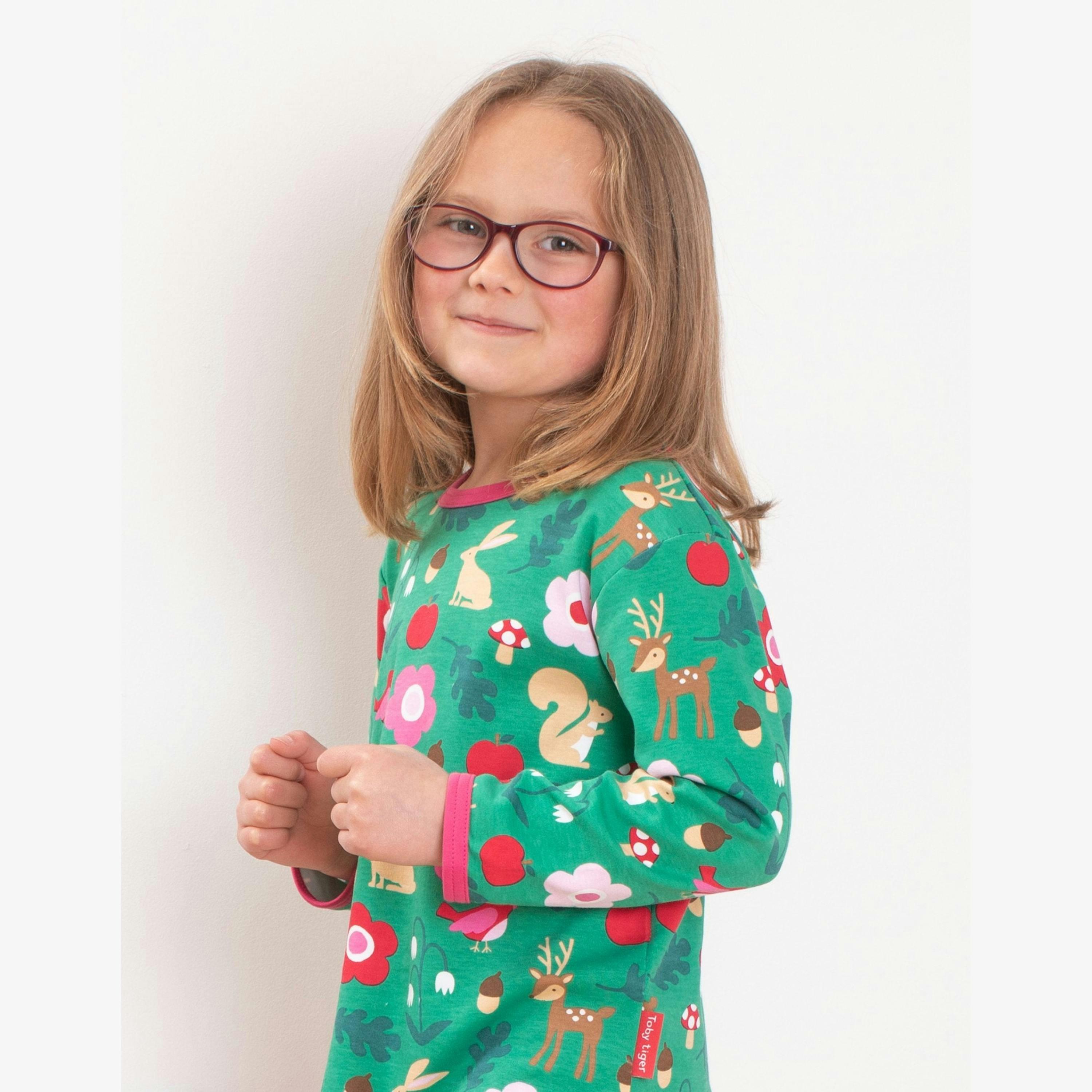 Organic Forest Adventure Print Long-Sleeved T-Shirt , view 2 of 2