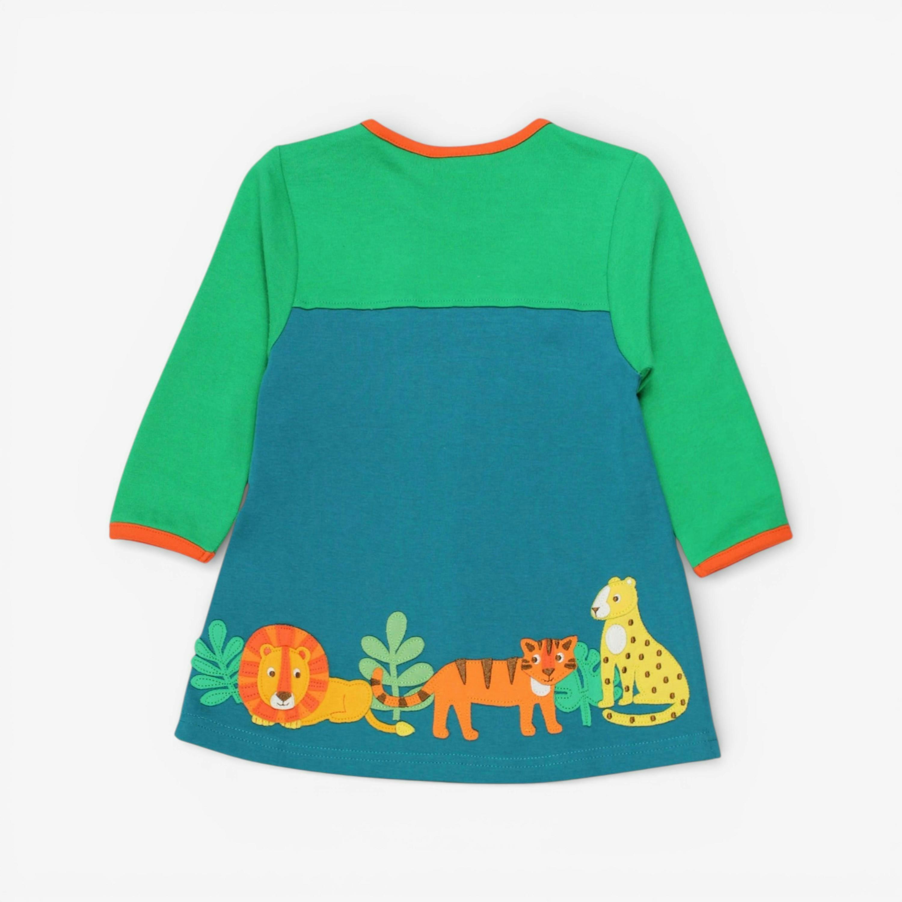 Organic Wild Cats Applique T-Shirt Dress , view 3 of 3