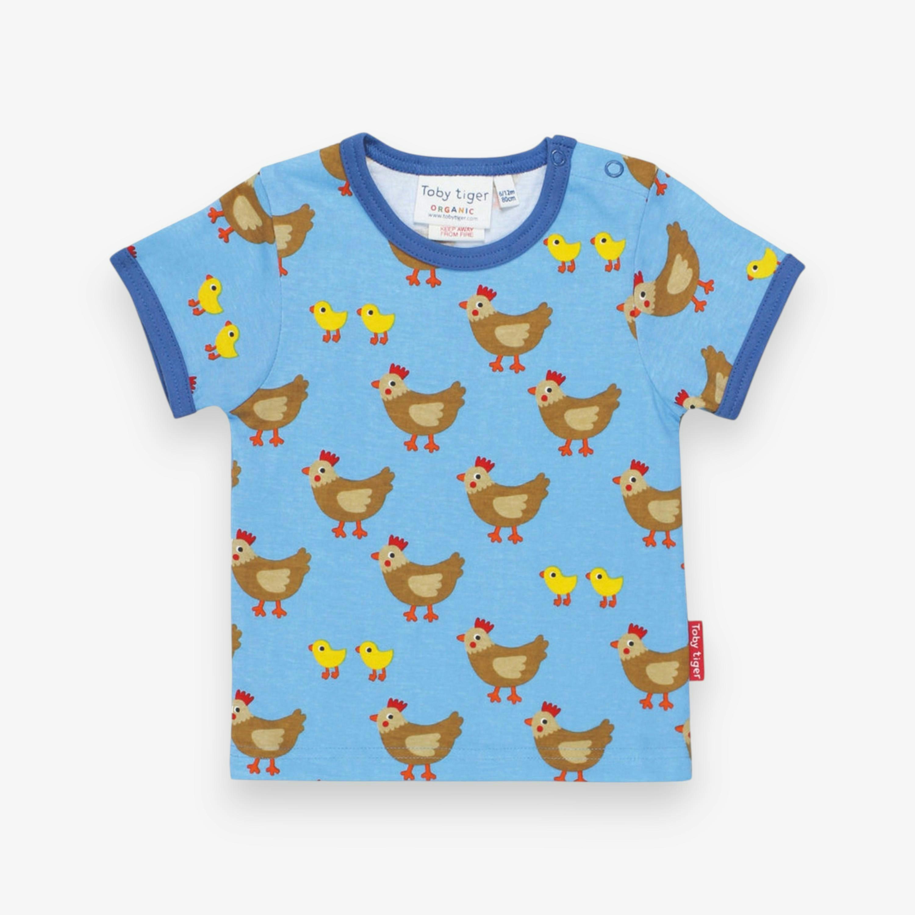 Organic Chicken Print Short-Sleeved T-Shirt , view 1 of 3
