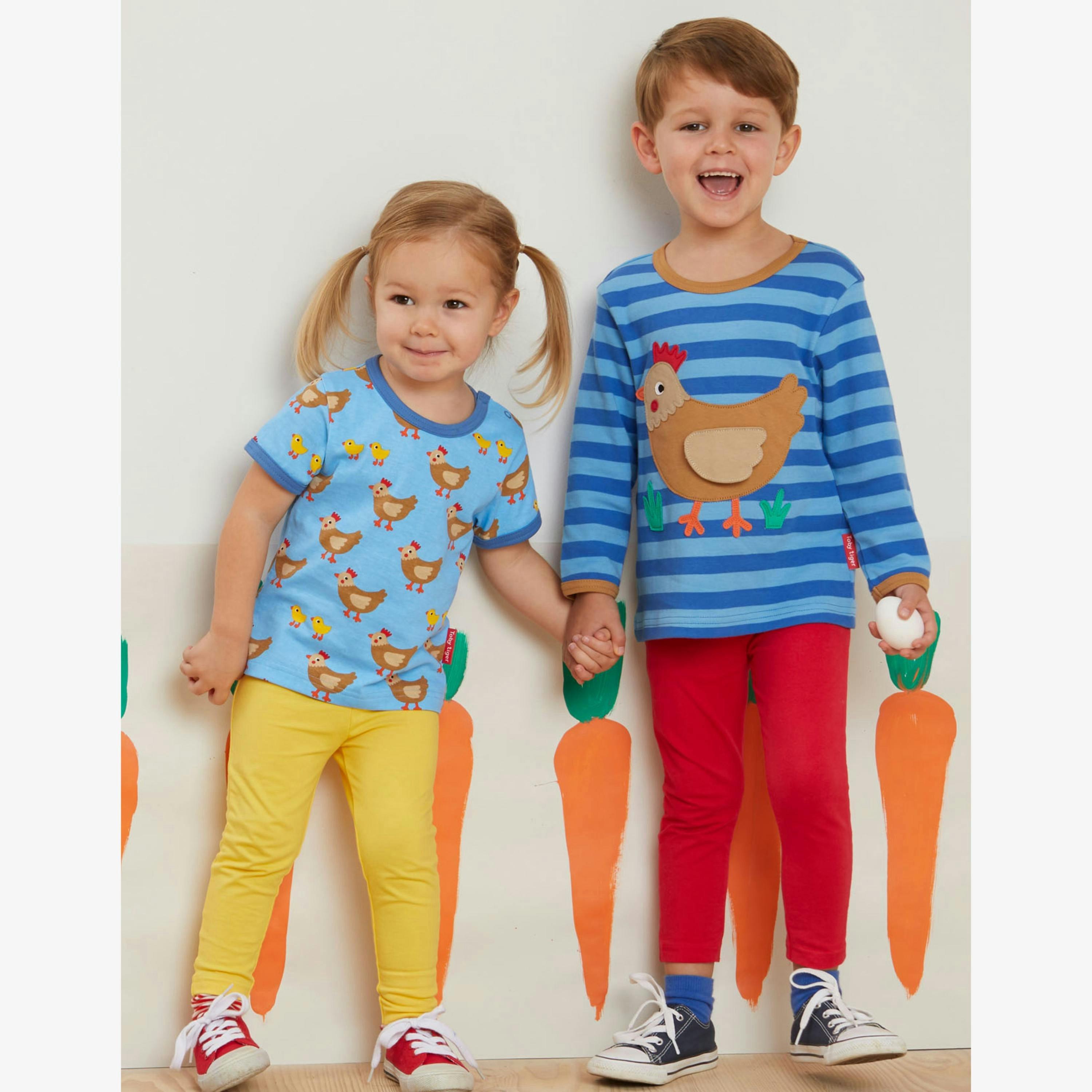 Organic Chicken Print Short-Sleeved T-Shirt , view 2 of 3