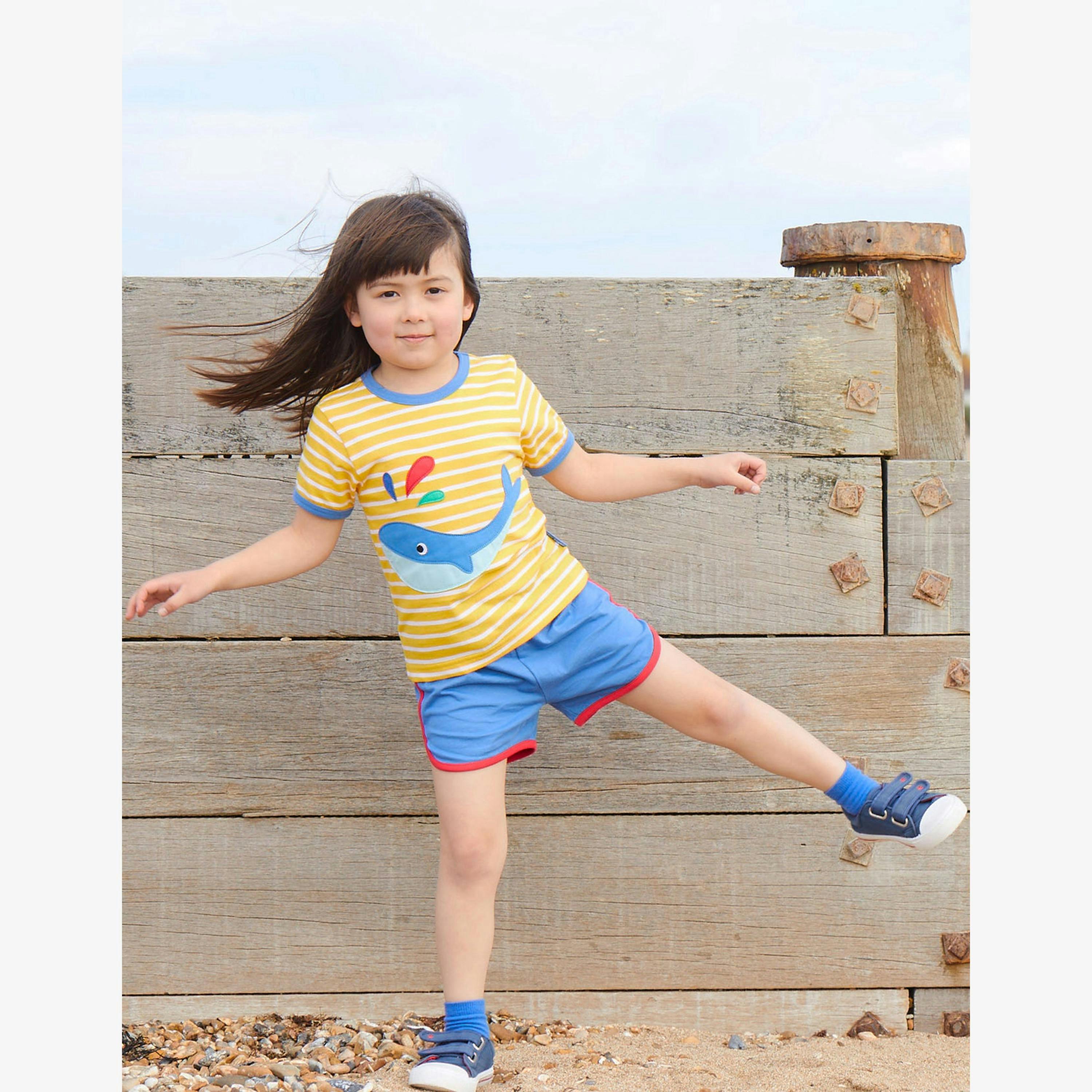 Organic Whale Applique Short-Sleeved T-Shirt , view 2 of 2