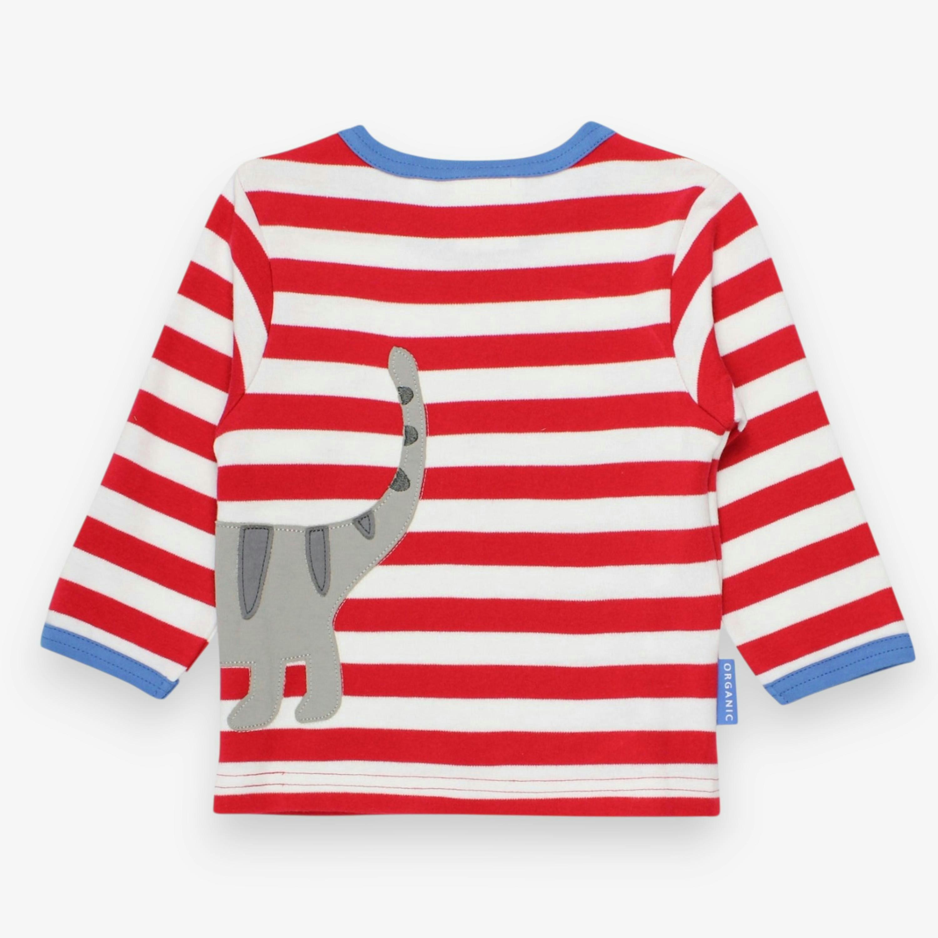 Organic Tabby Cat Applique Long-Sleeved T-Shirt , view 3 of 3