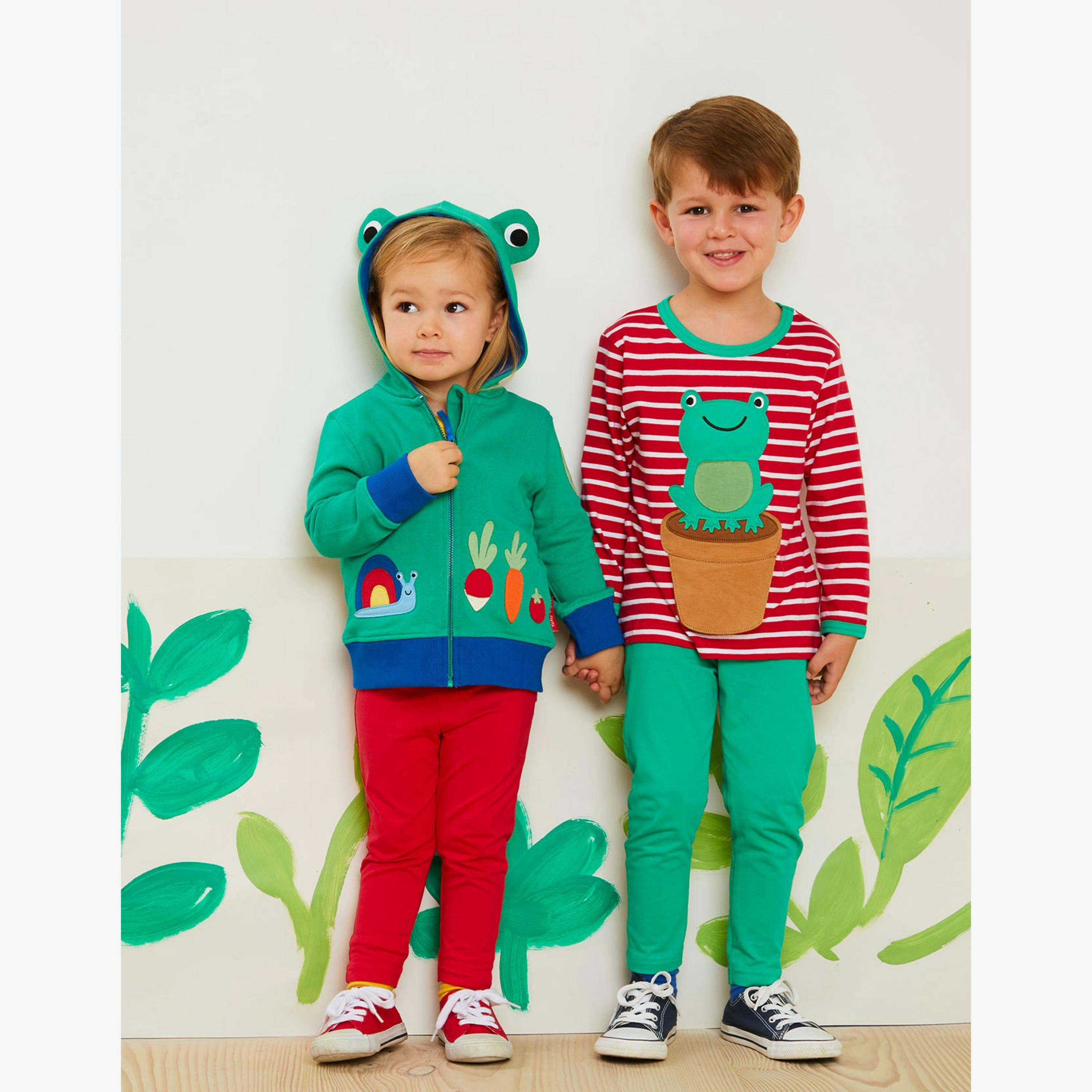 Organic Frog Applique Long-Sleeved T-Shirt , view 3 of 4