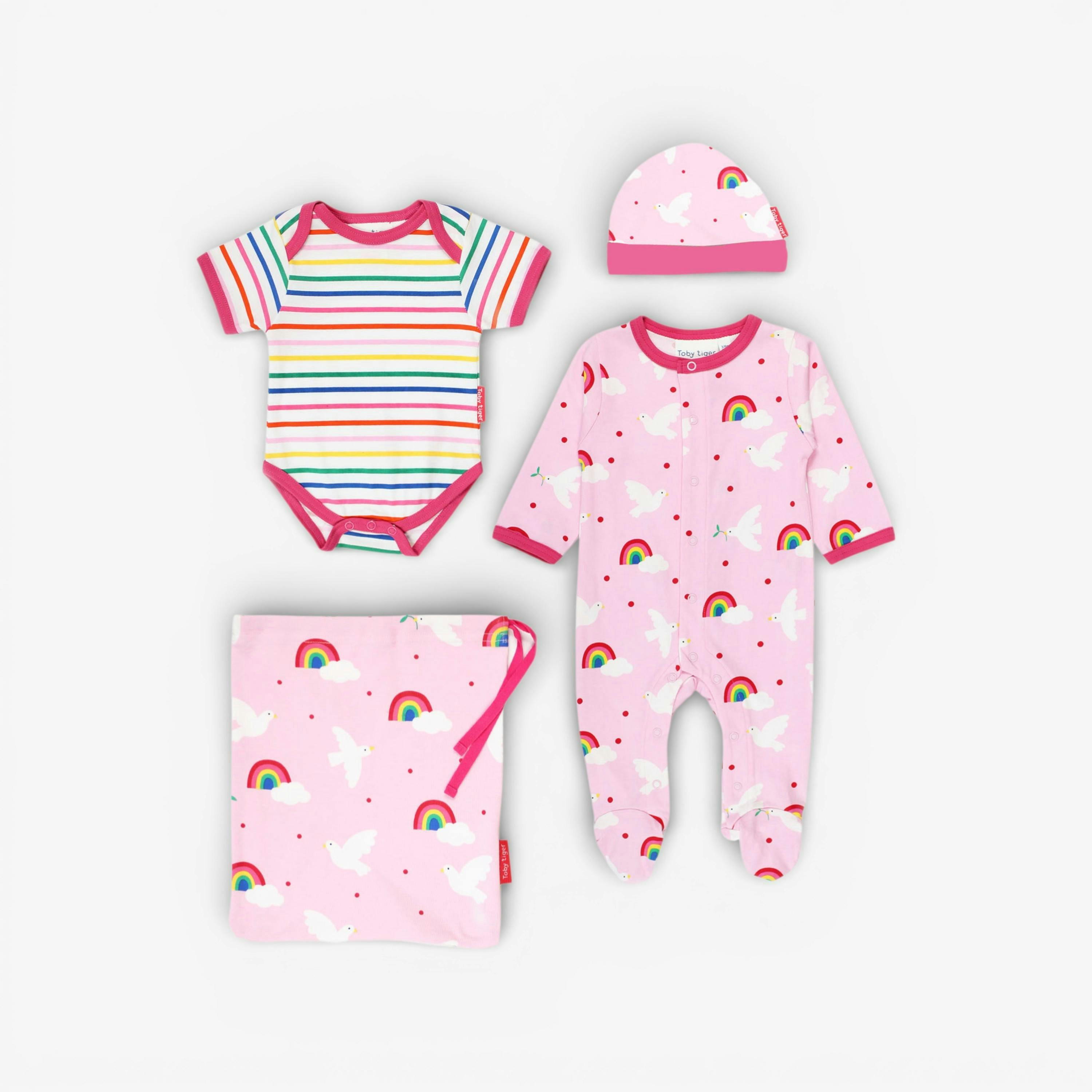 Organic Dove Print Baby Gift Set , view 1 of 3