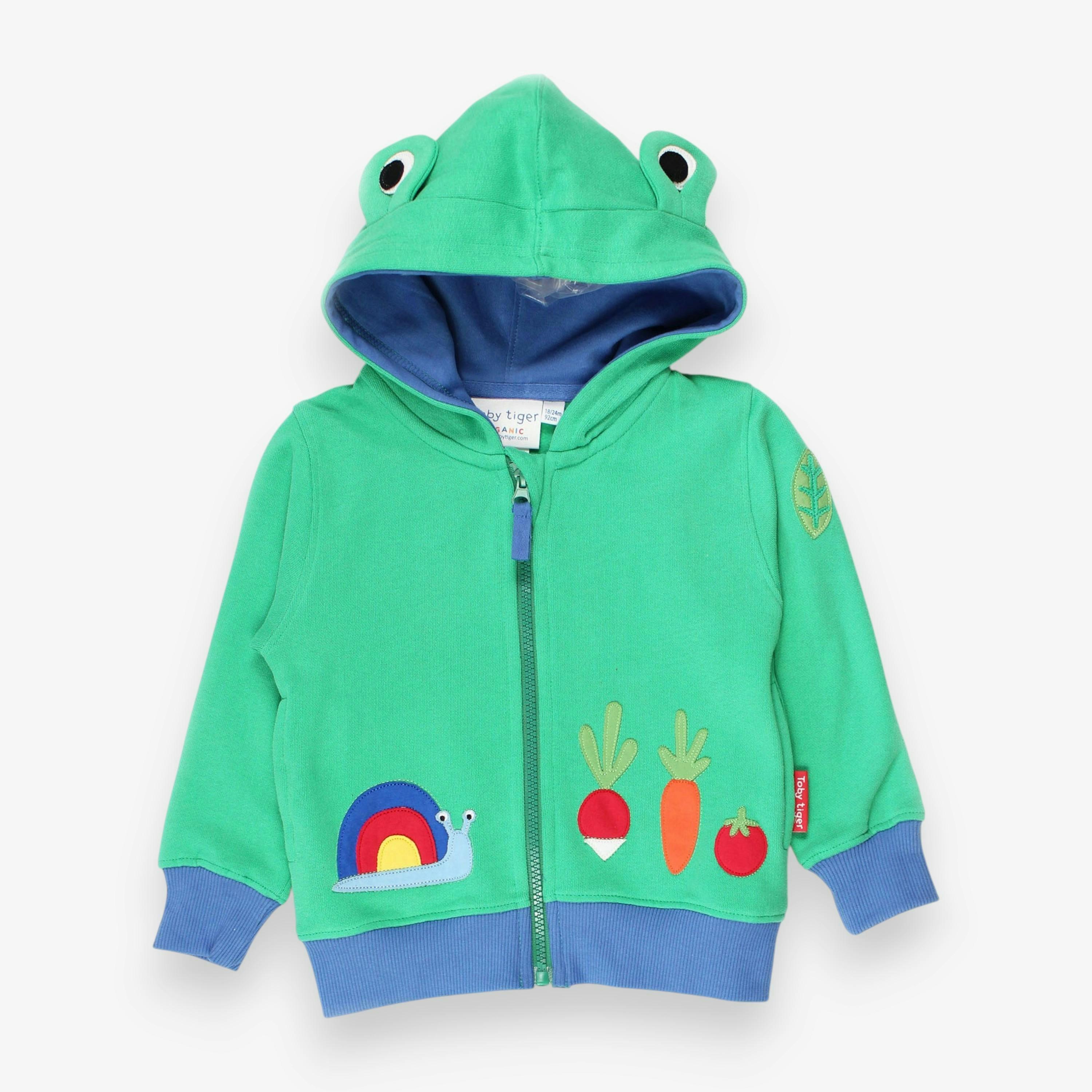 Organic Frog Applique Hoodie , view 1 of 3