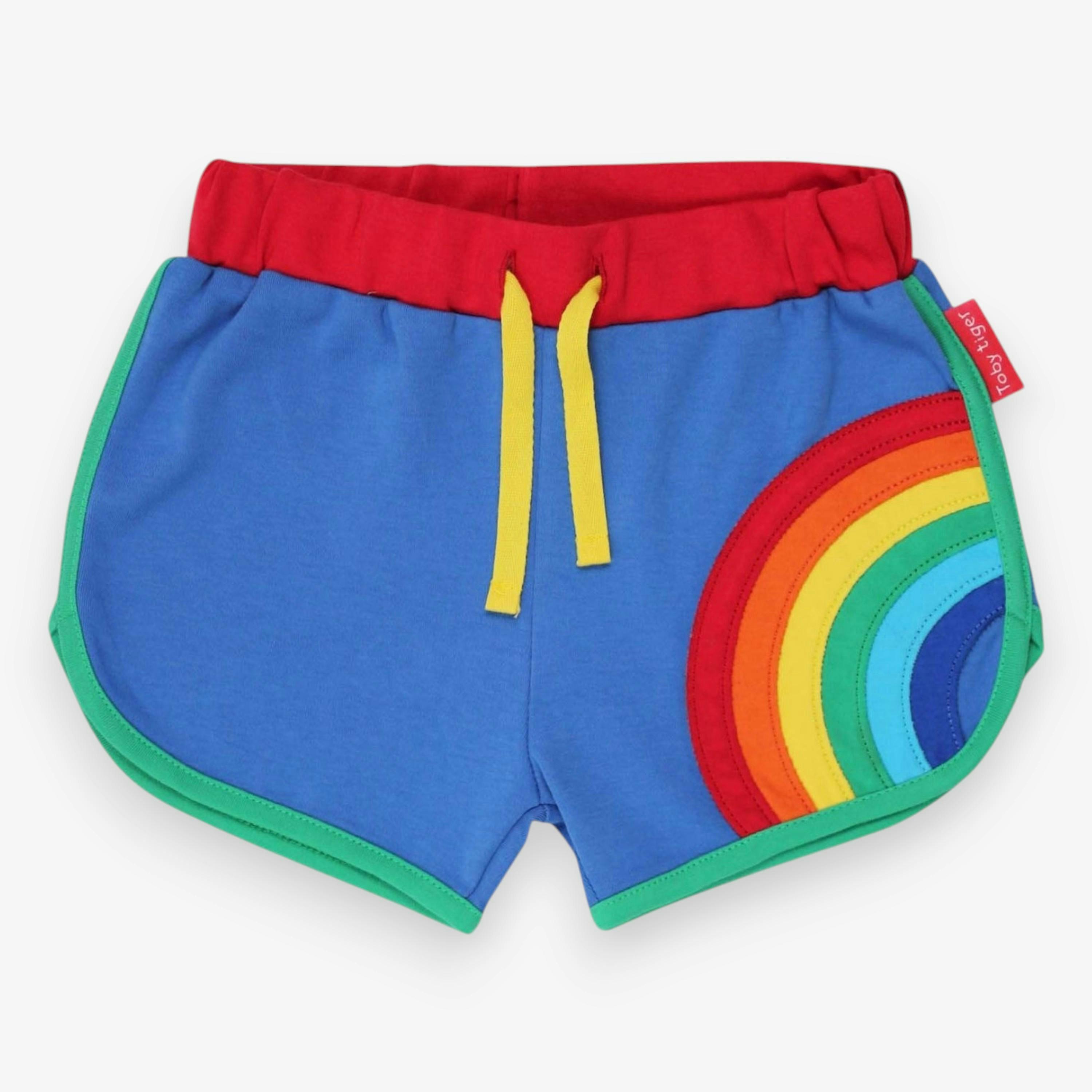 Organic Rainbow Applique Running Shorts , view 1 of 1