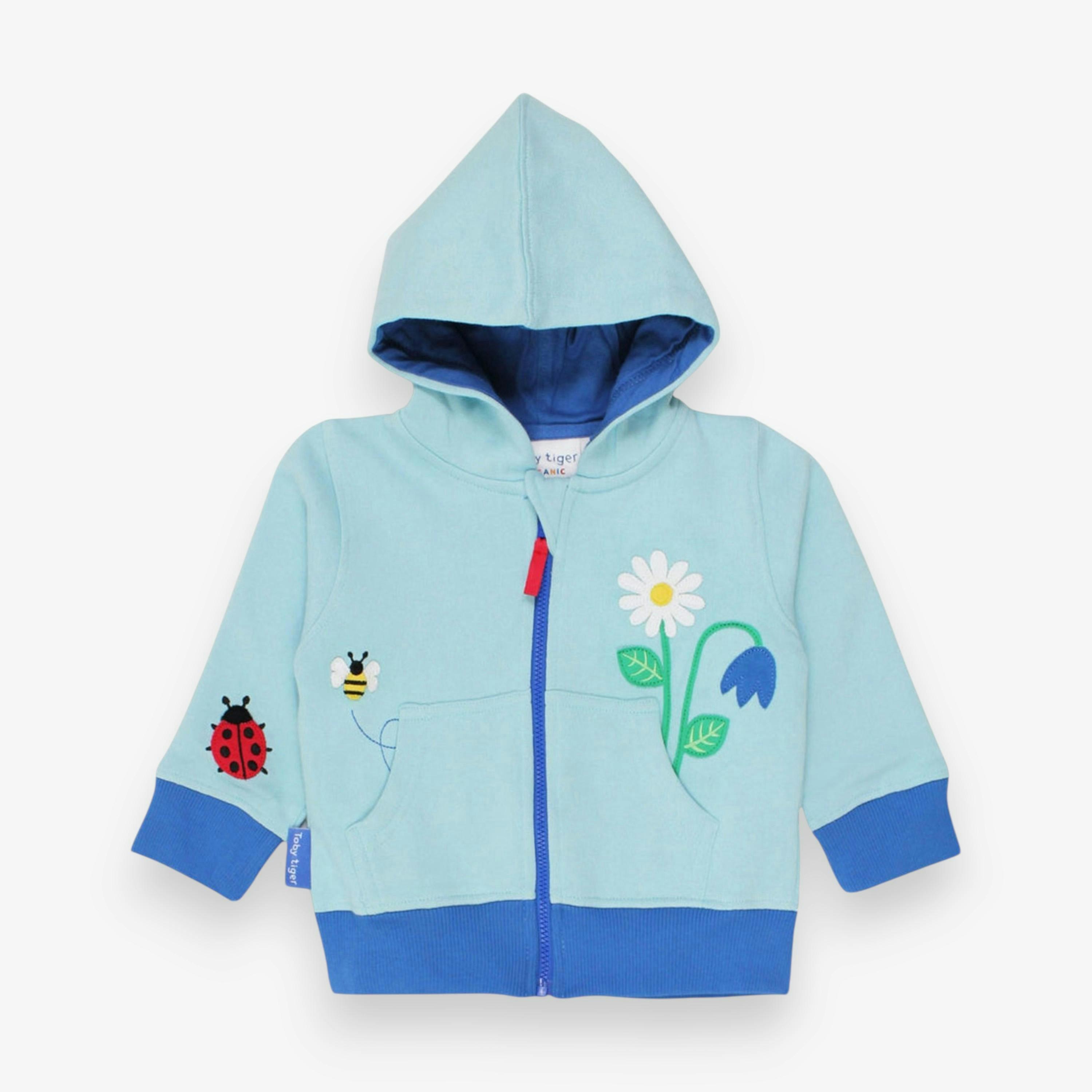 Organic English Garden Applique Hoodie , view 1 of 3