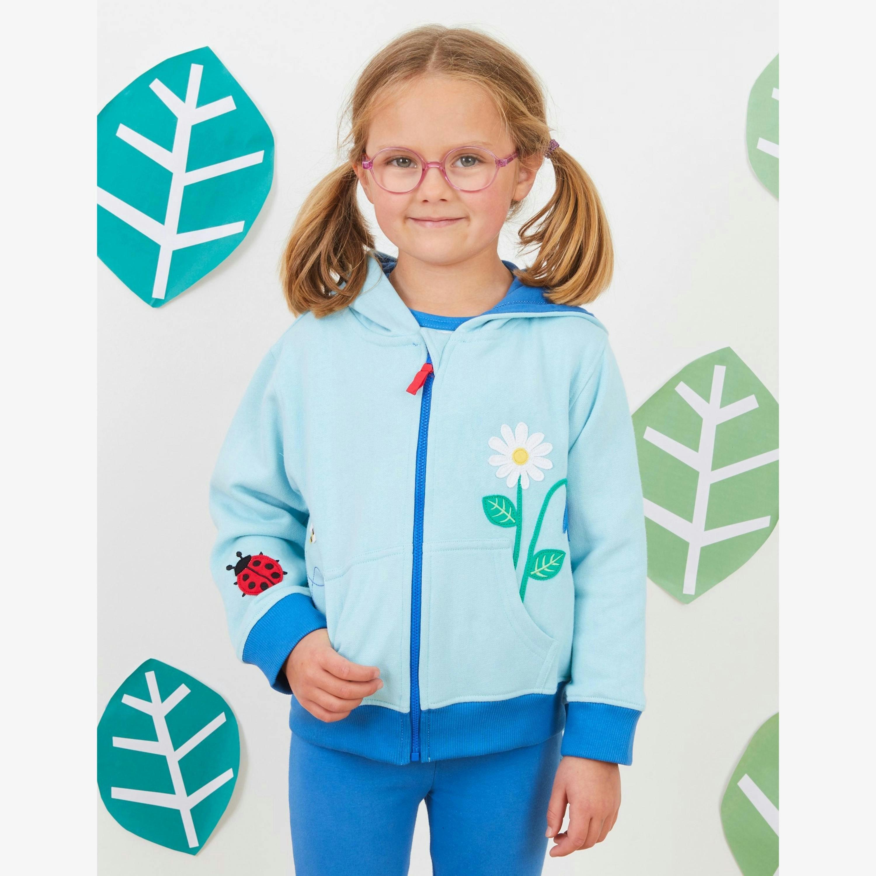 Organic English Garden Applique Hoodie , view 2 of 3