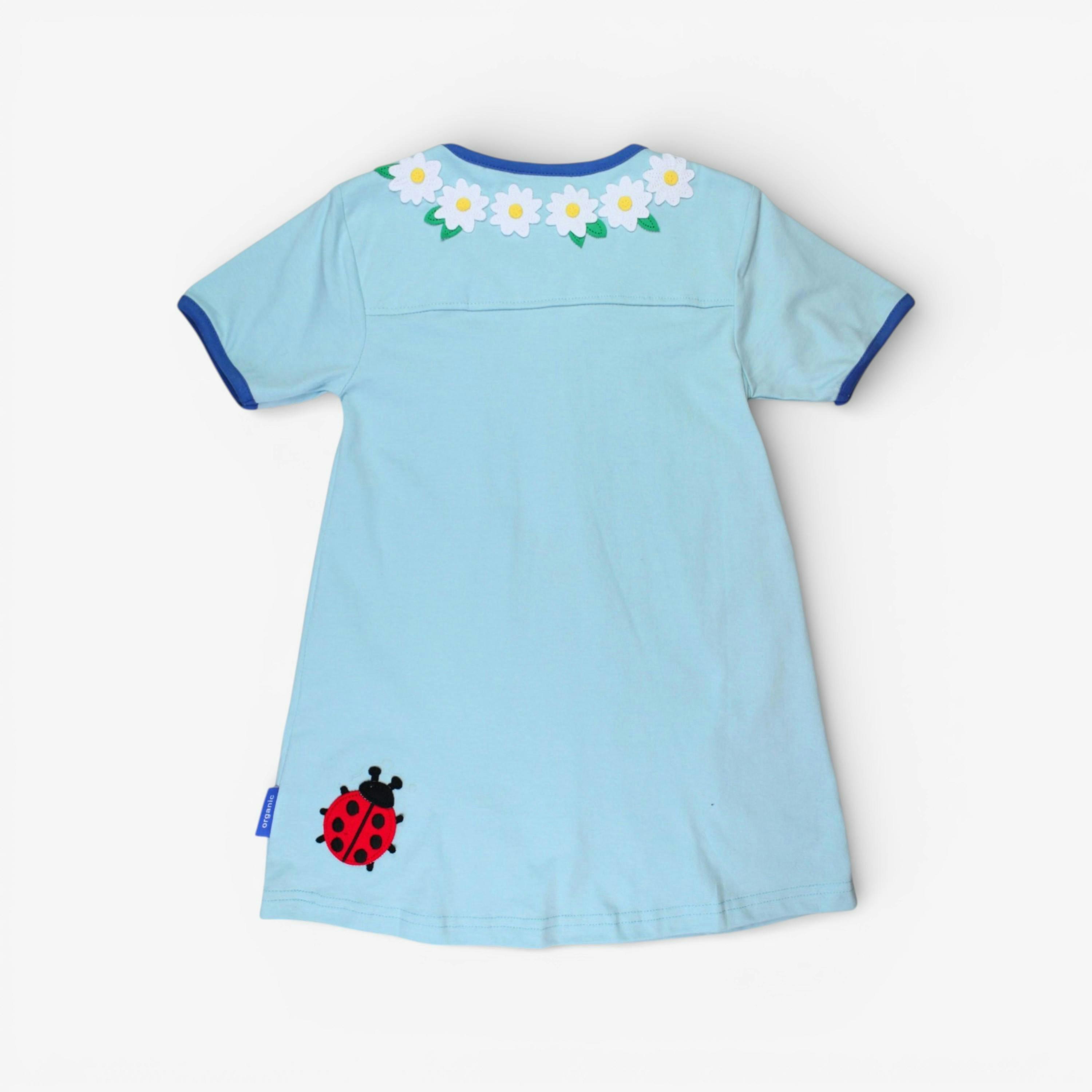 Organic English Garden Applique T-Shirt Dress , view 4 of 4
