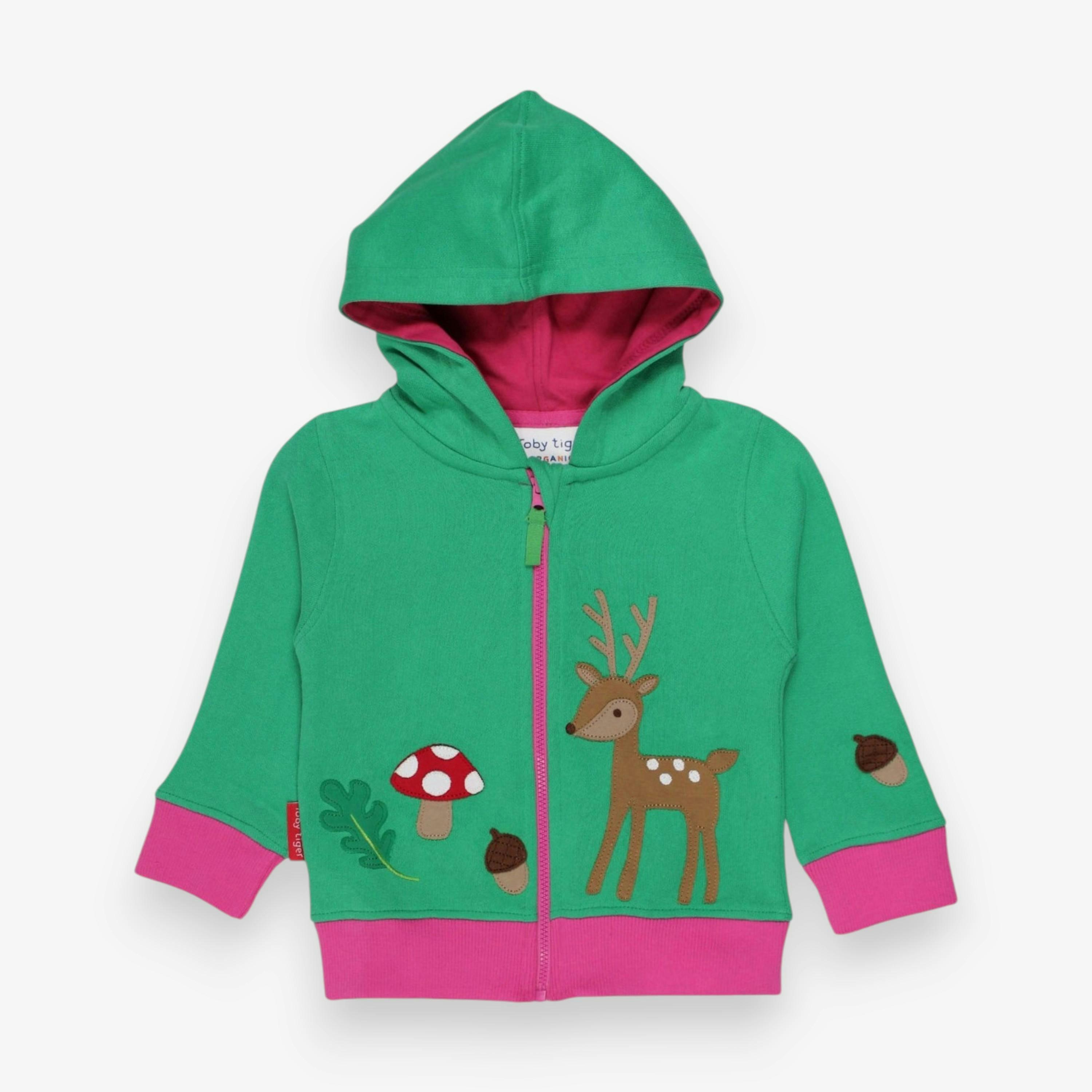 Organic Fawn Applique Hoodie , view 1 of 2