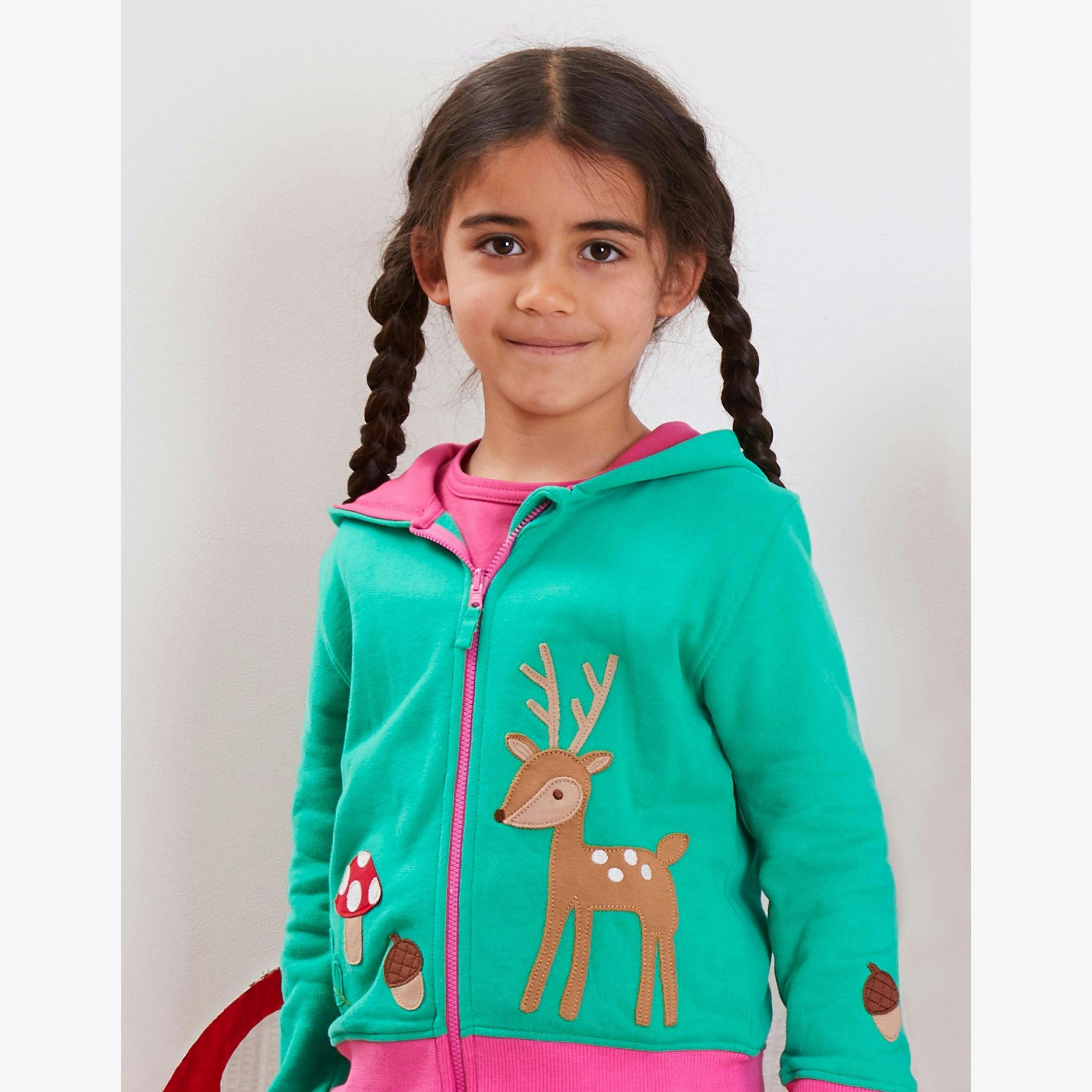 Organic Fawn Applique Hoodie , view 2 of 2