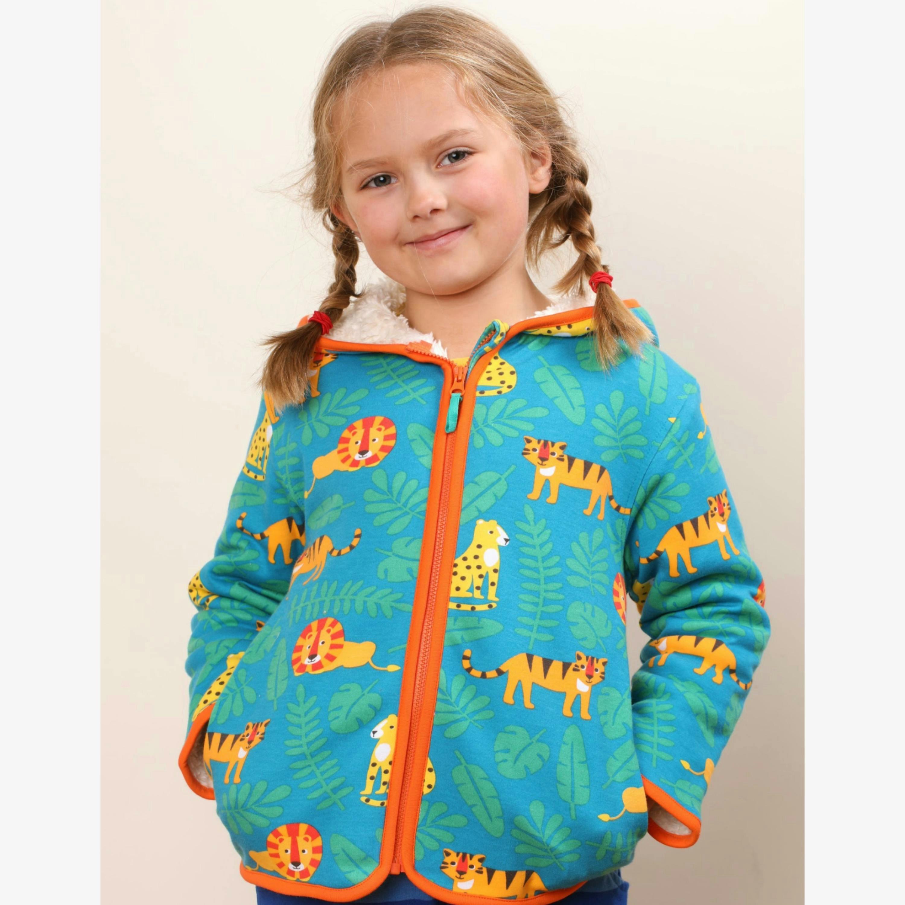 Organic Wild Cats Fleece Hoodie , view 2 of 2