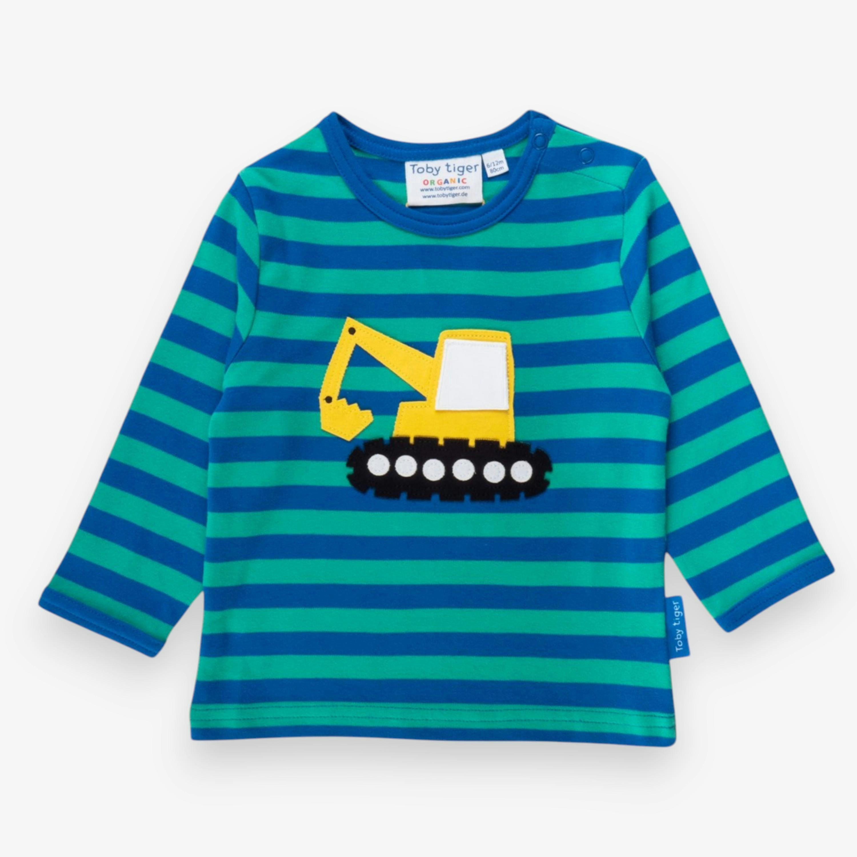 Organic Digger Applique Long-Sleeved T-Shirt , view 1 of 3