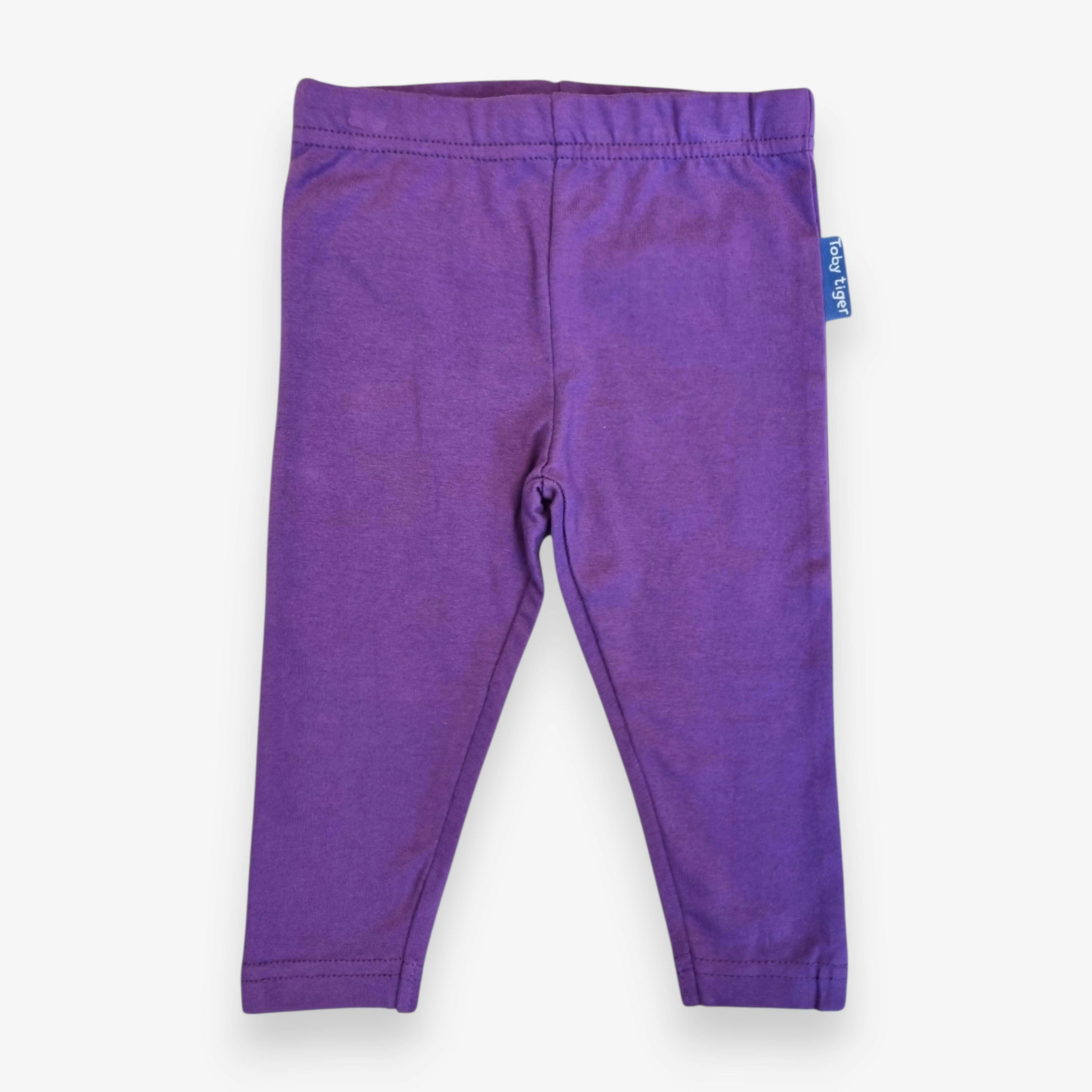Organic Purple Basic Leggings , view 1 of 1