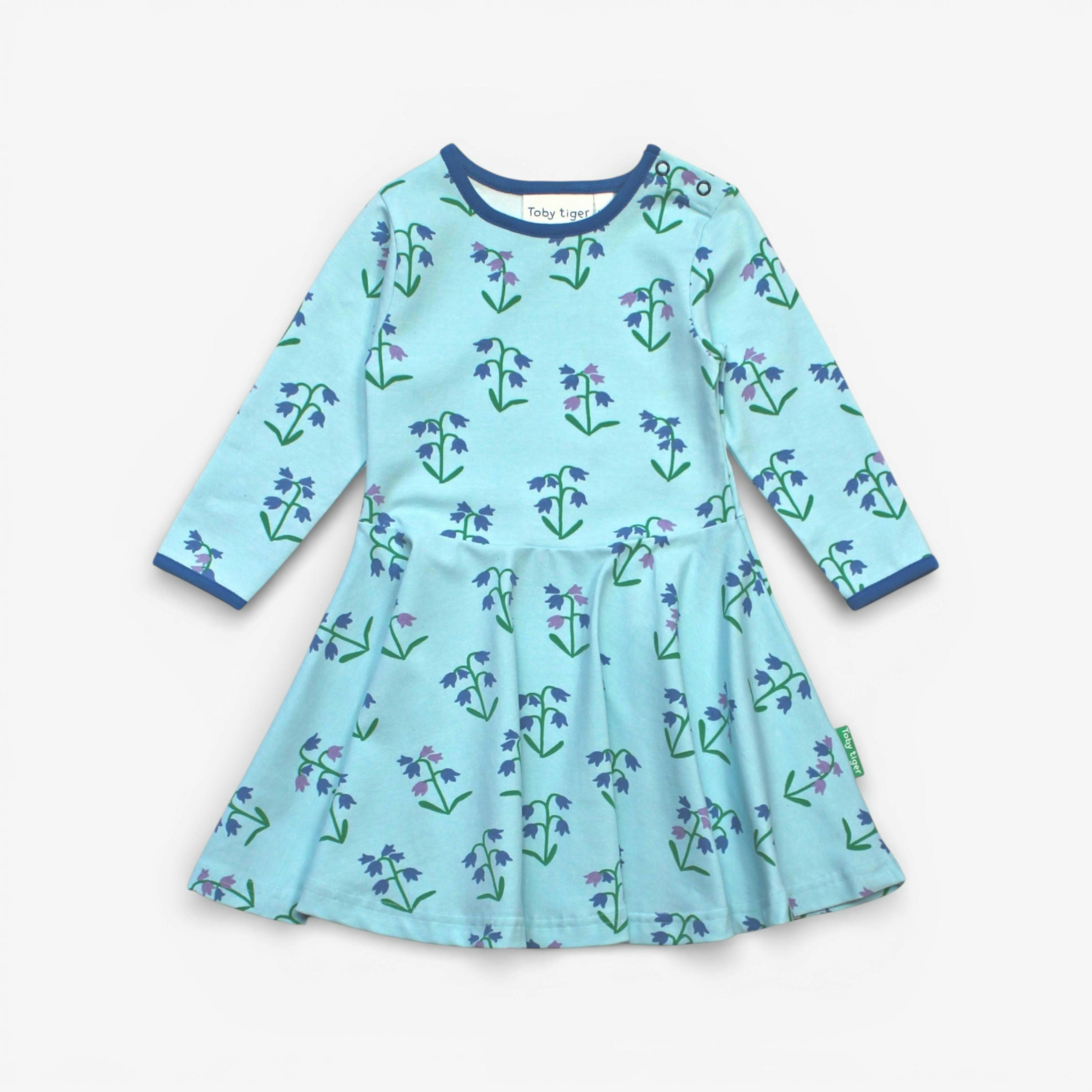 Organic Spring Print Skater Dress , view 1 of 2