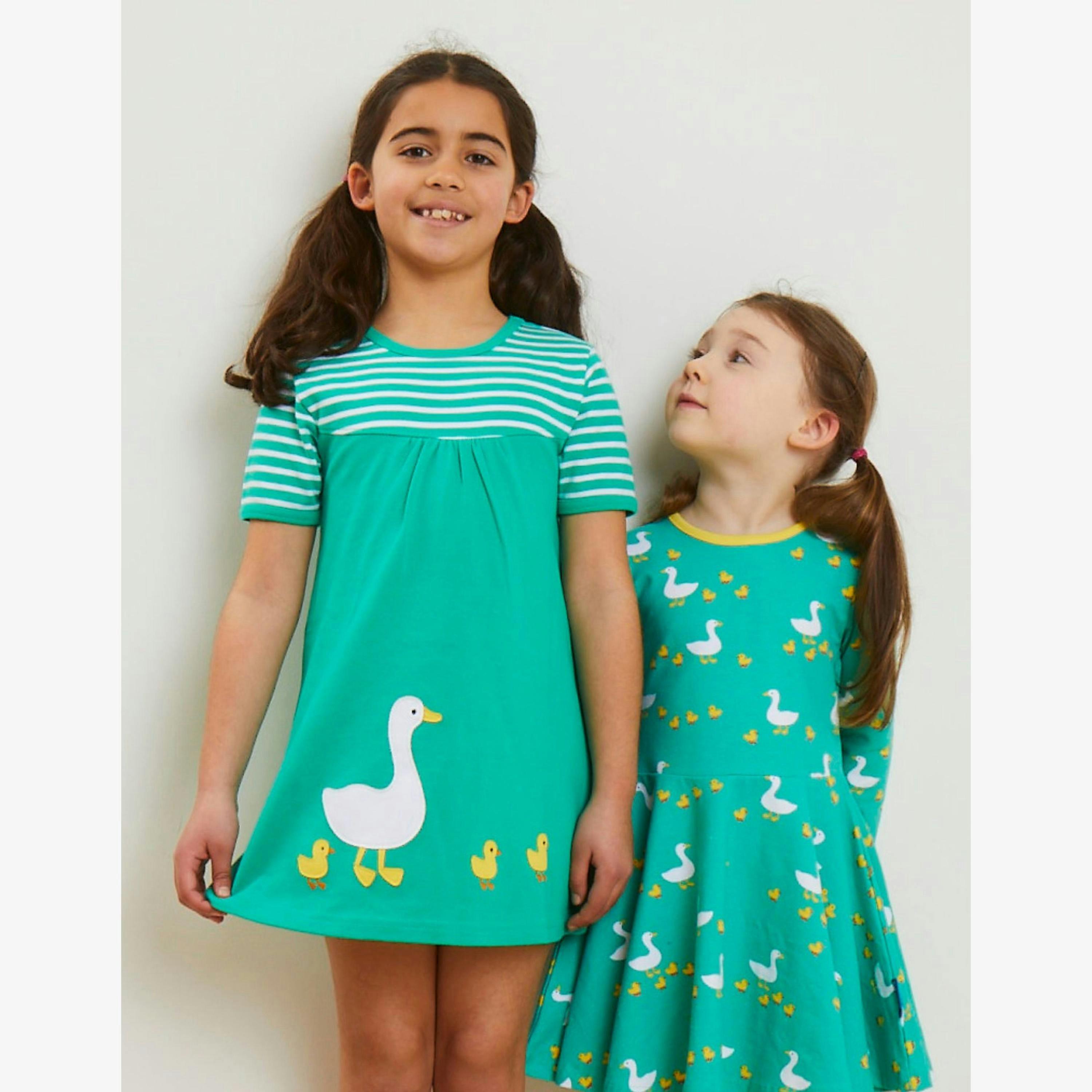 Organic Duck Applique Dress , view 2 of 2