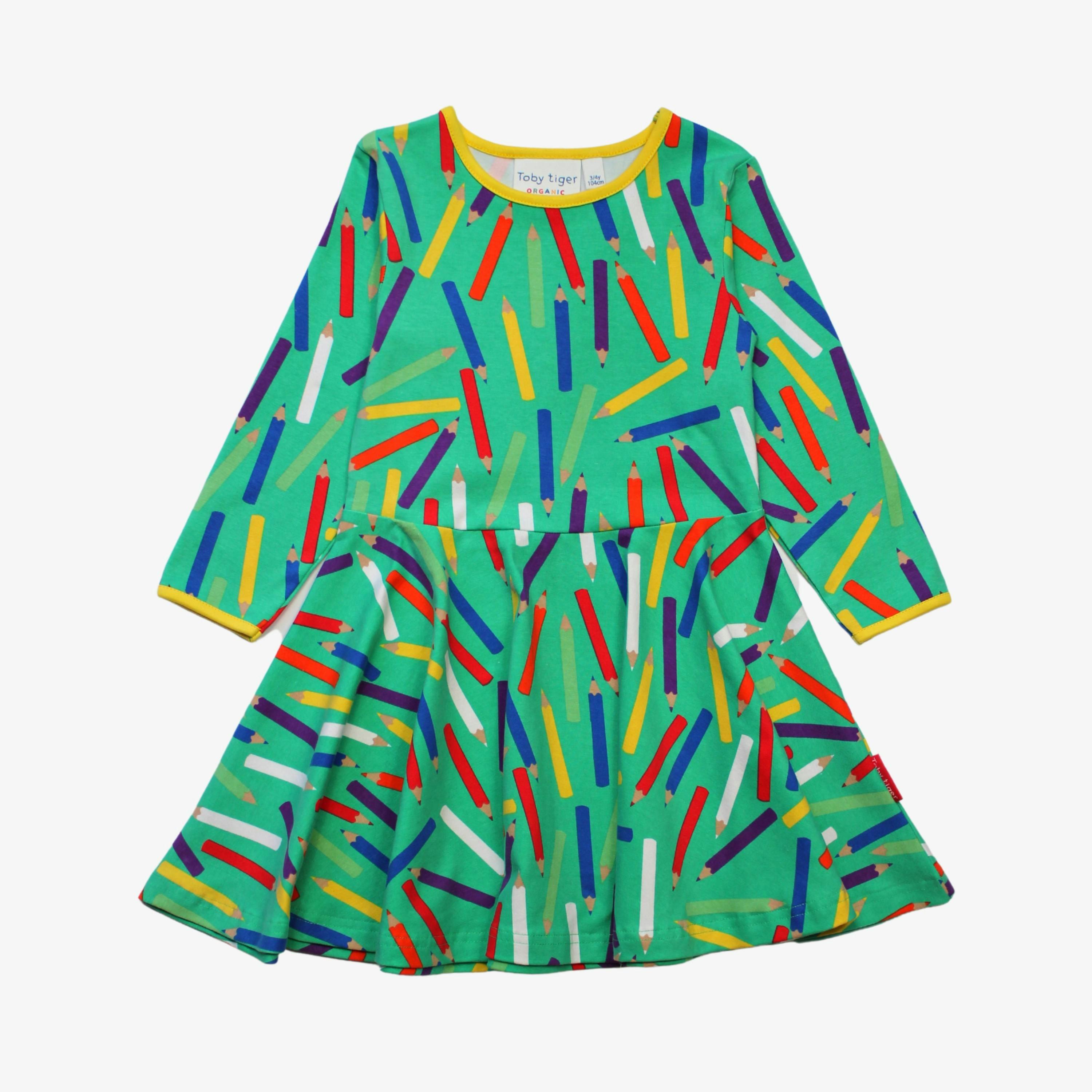 Organic Art Print Skater Dress , view 1 of 2