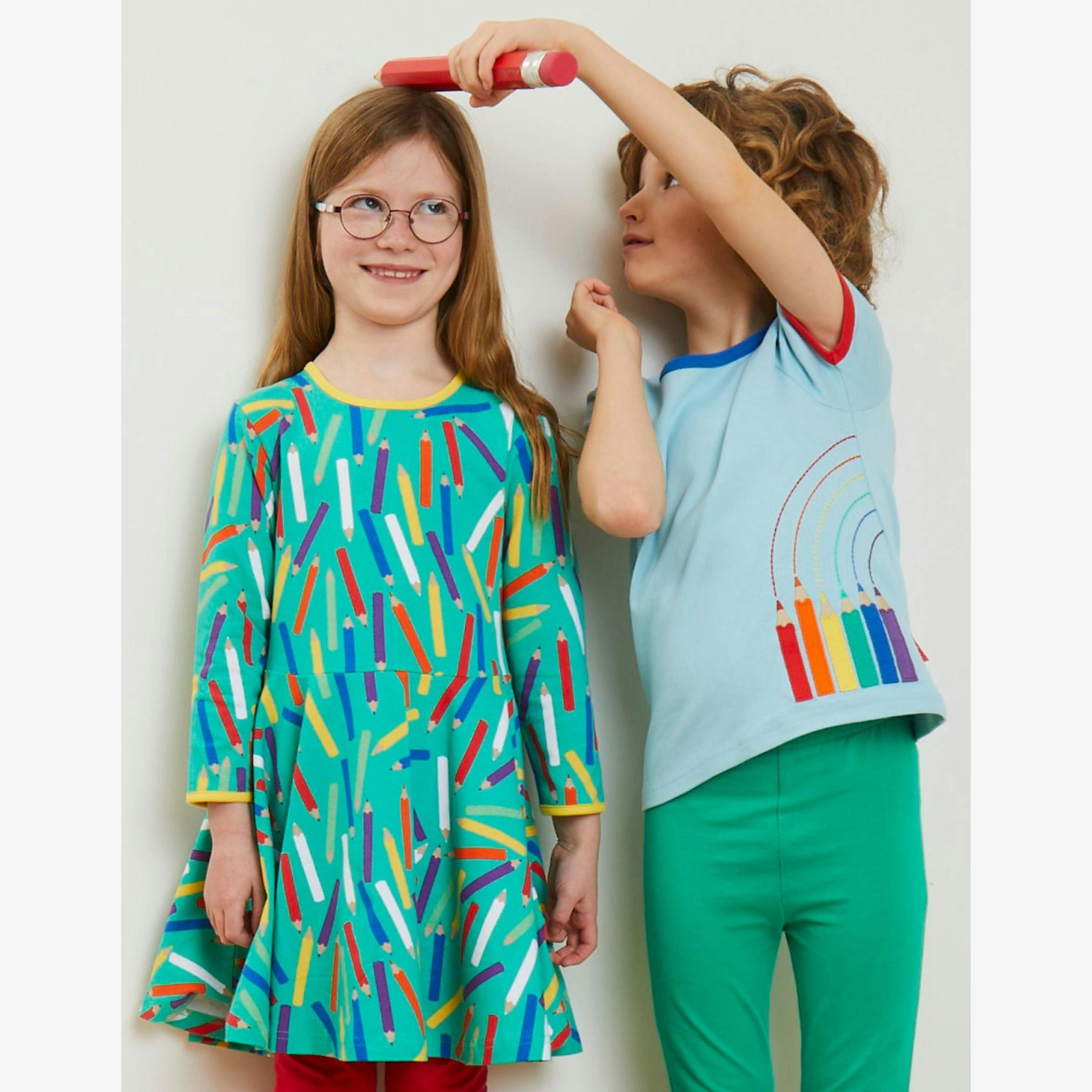 Organic Art Print Skater Dress , view 2 of 2