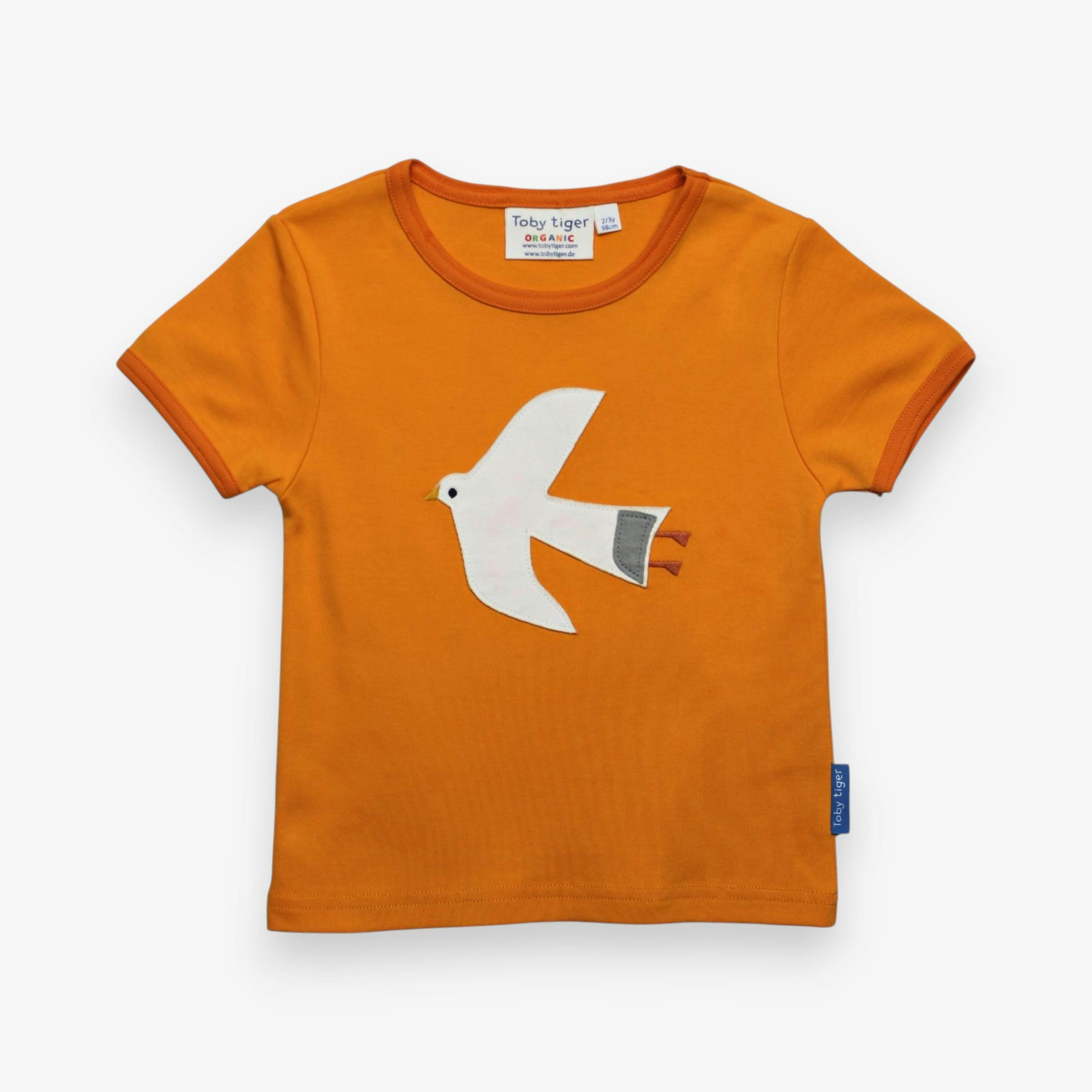 Organic Seagull Applique Short-Sleeved T-Shirt , view 1 of 2