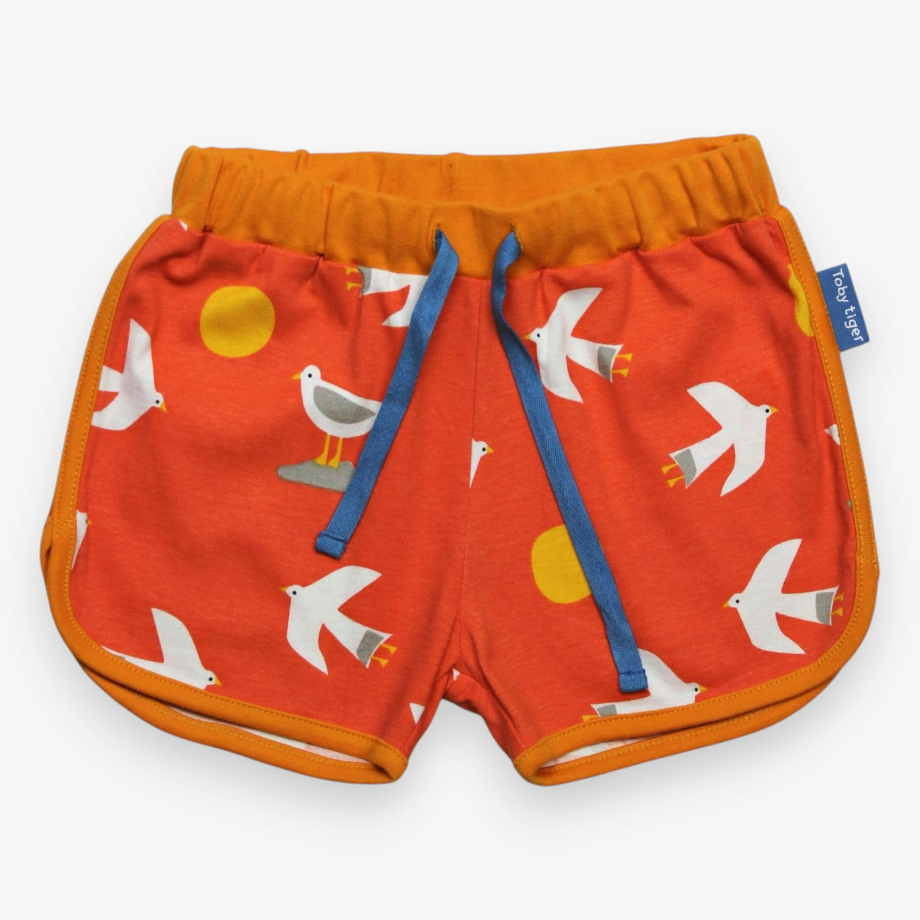 Organic Seagull Print Running Shorts , view 1 of 2