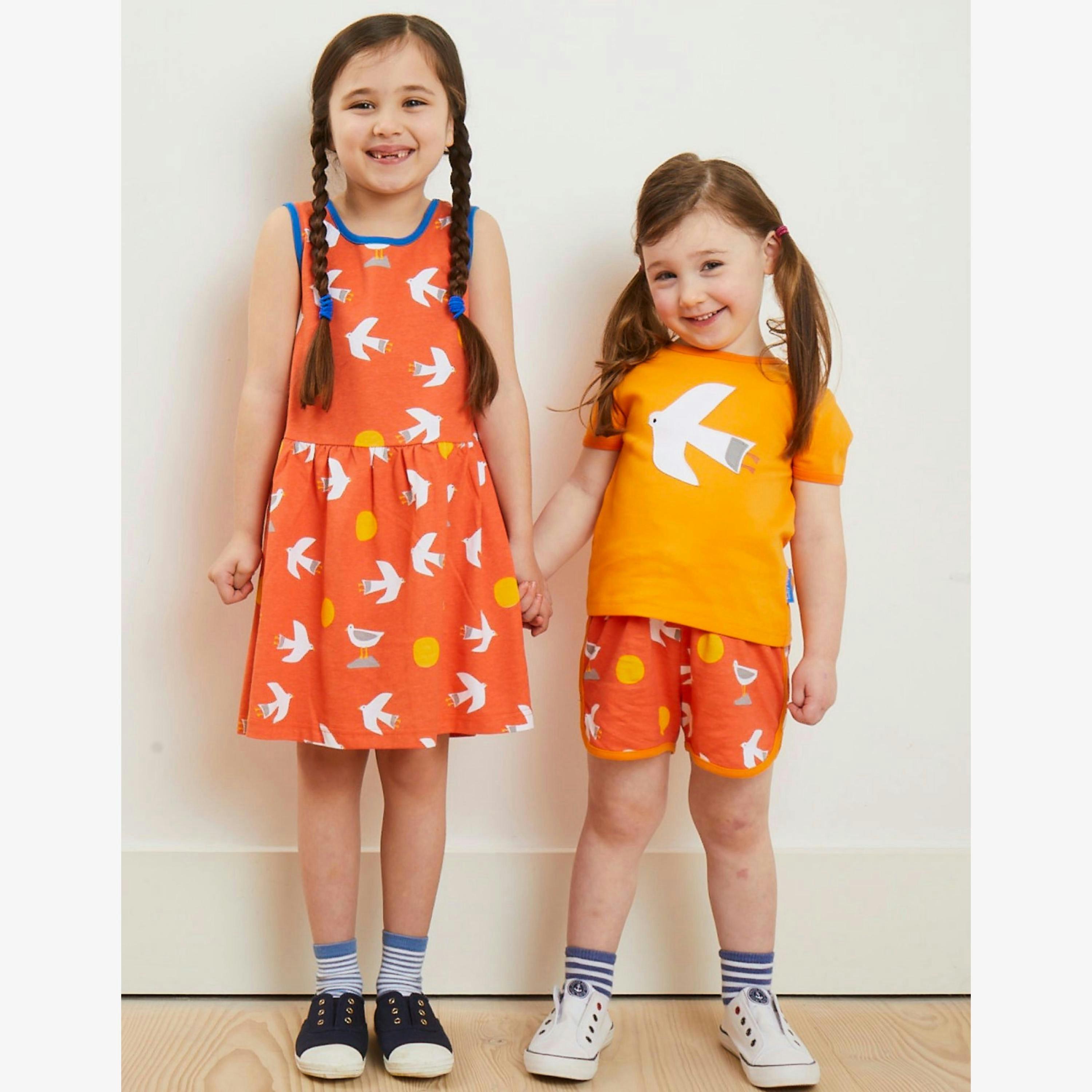 Organic Seagull Print Summer Dress , view 2 of 2