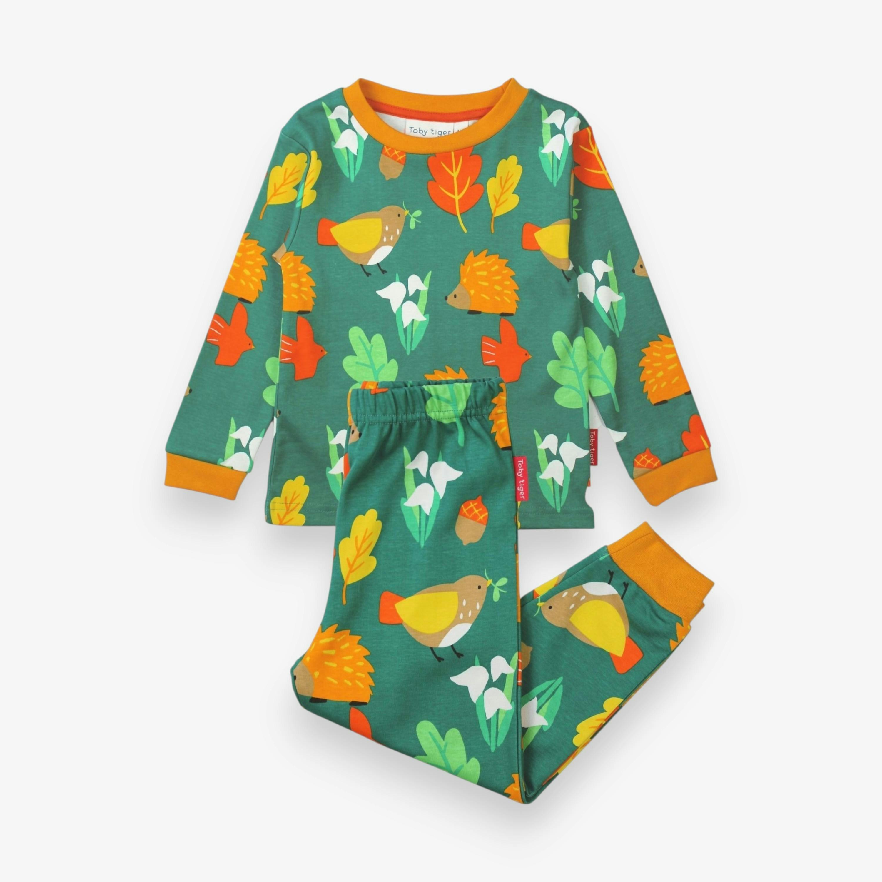 Organic Autumn Print Pyjamas , view 1 of 1