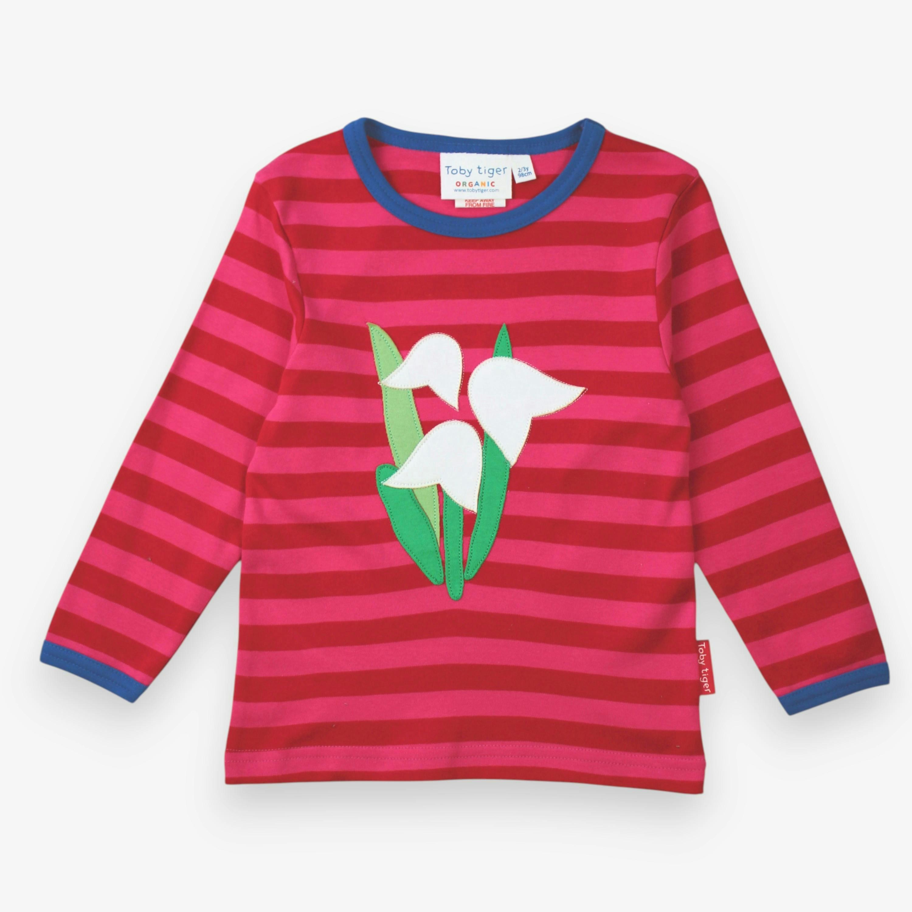 Organic Snowdrop Applique Long-Sleeved T-Shirt , view 1 of 1