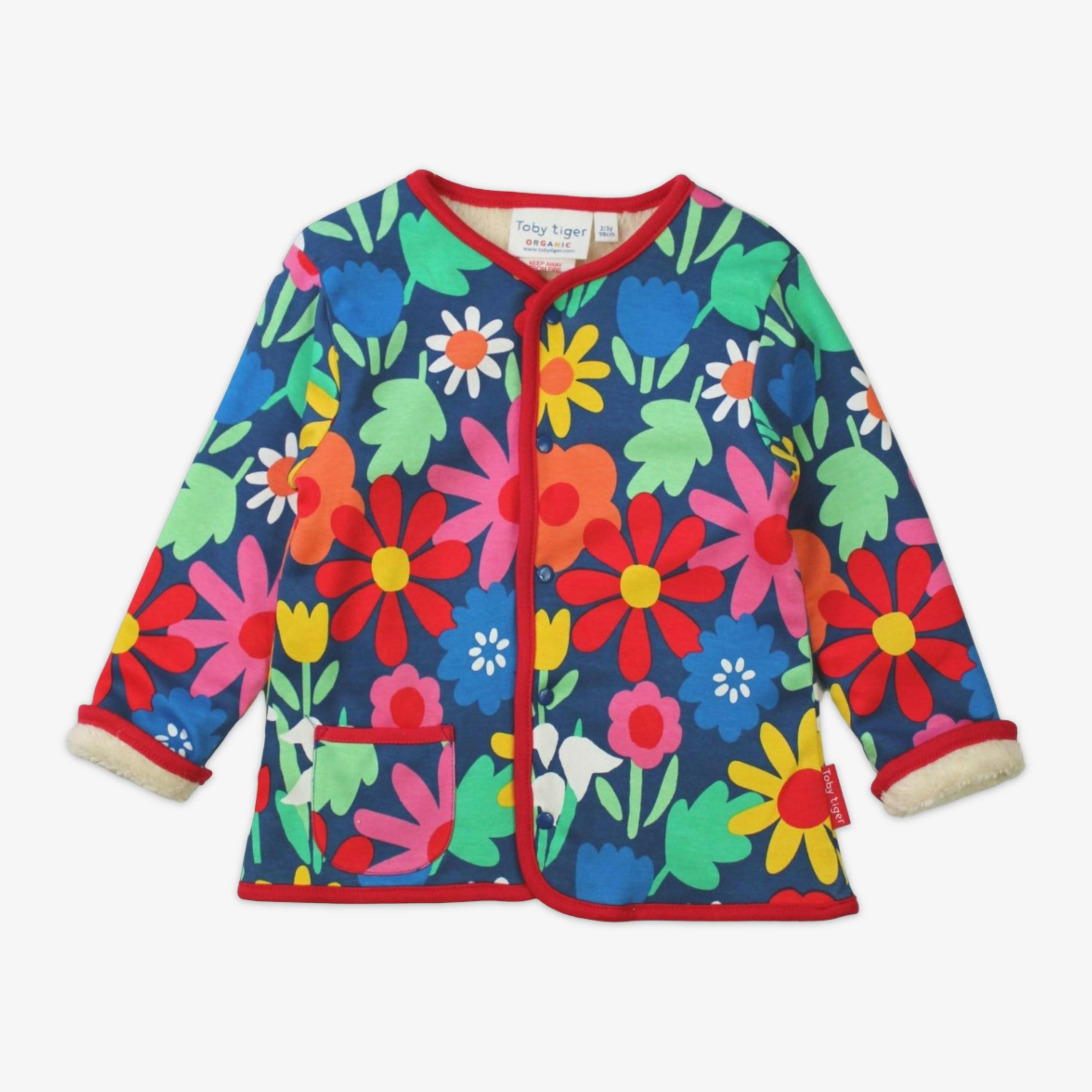 Organic Bold Floral Reversible Jacket , view 1 of 2