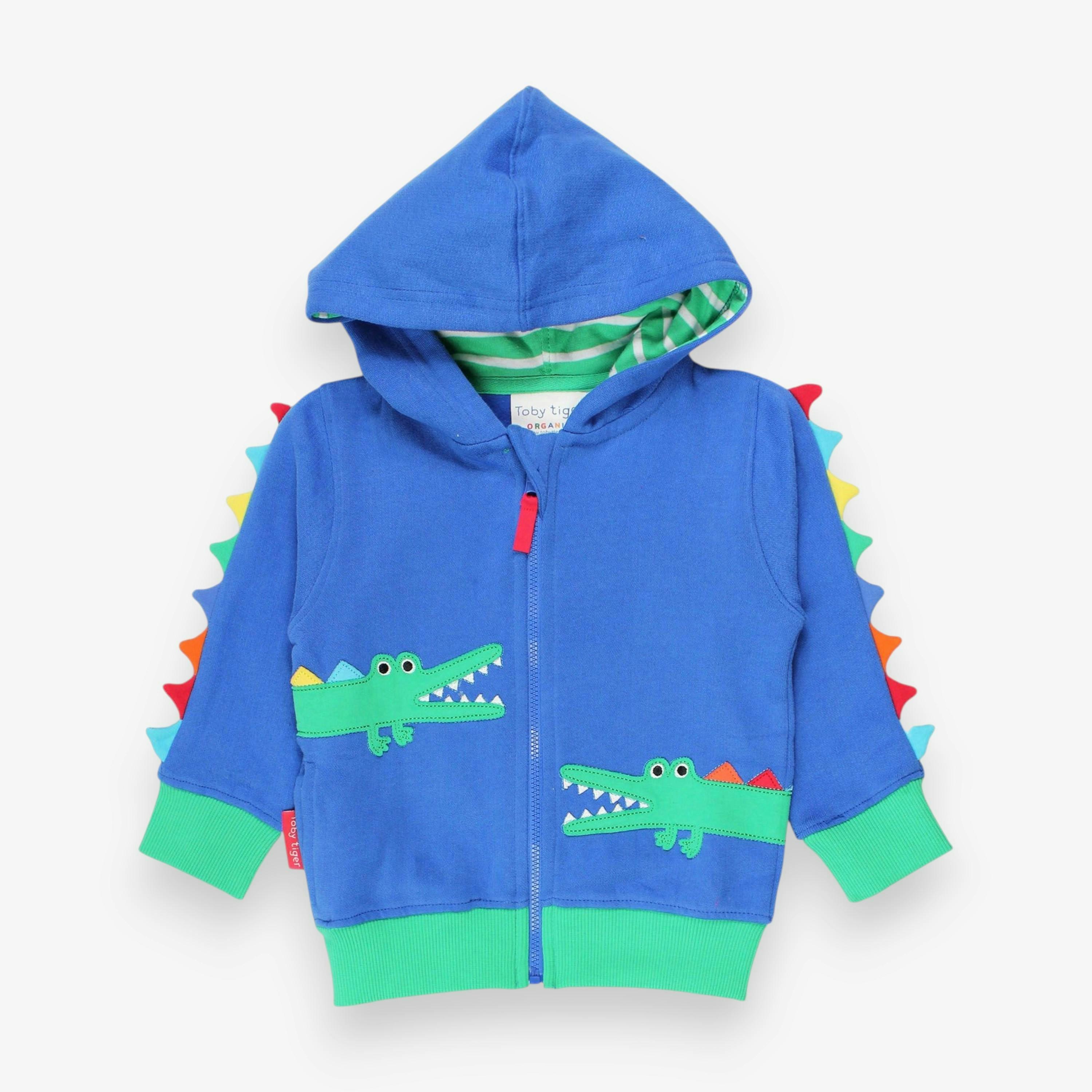 Organic Crocodile Applique Hoodie , view 1 of 5